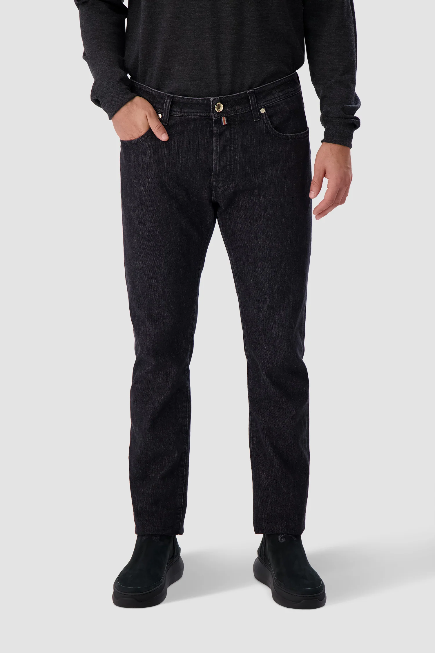 Jacob Cohen Black Slim Fit Bard Limited Edition Jeans - Image 3