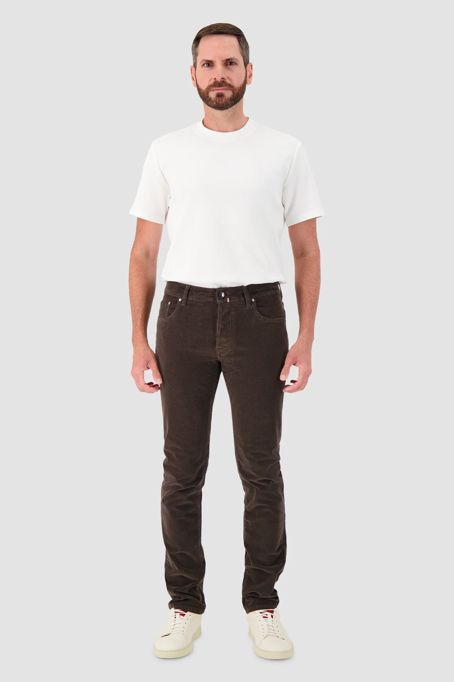 Jacob Cohen Brown Bard Corduroy Trousers - Image 3