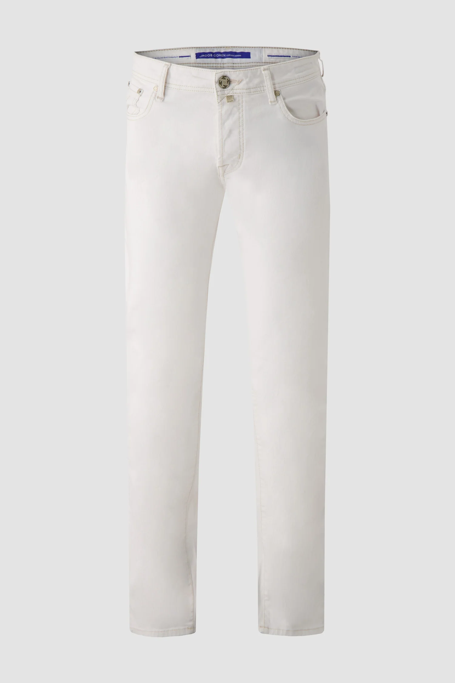 Jacob Cohen Slim Fit White Bard Operato Jeans