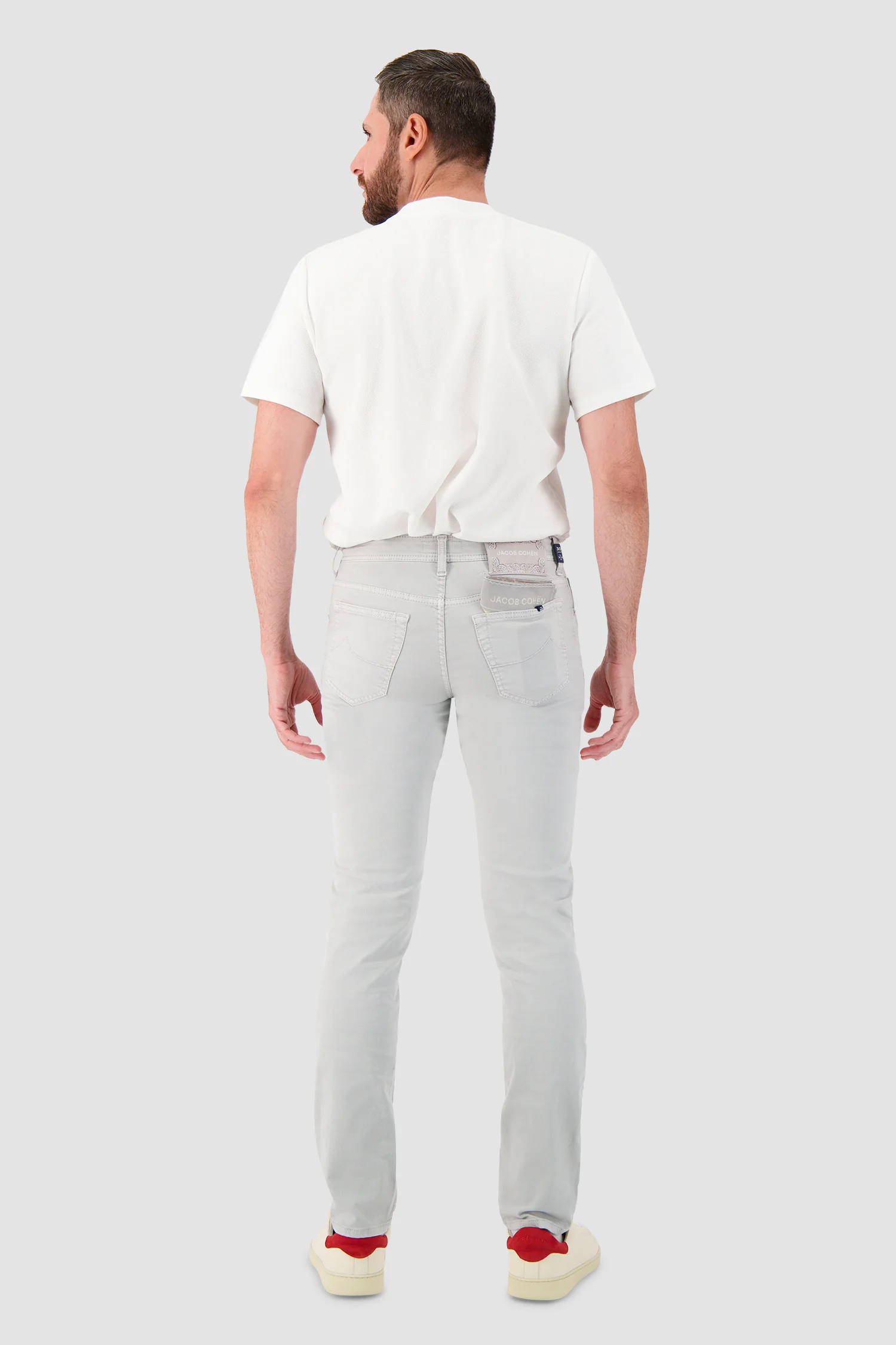 Jacob Cohen Slim Fit Bard Trousers Grey - Image 5