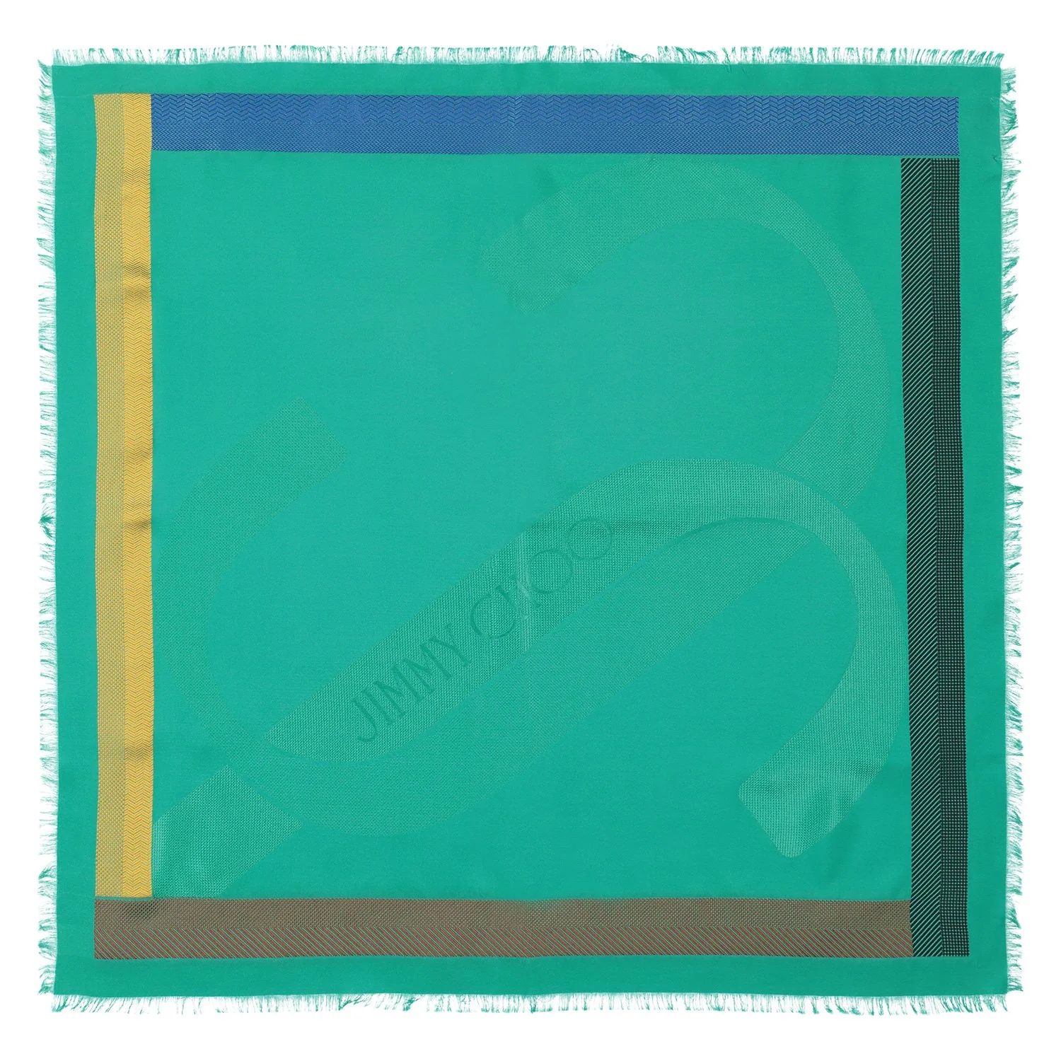 Jimmy Choo Green Foulard Scarf - Image 3