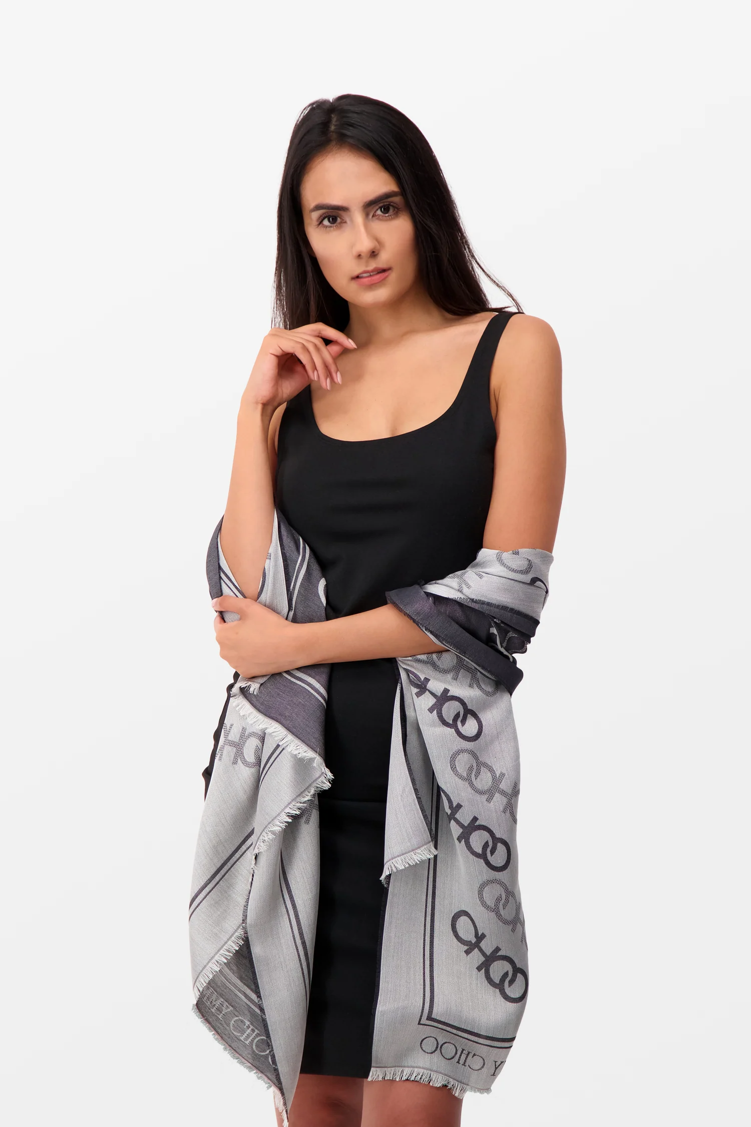 Jimmy Choo Grey Stole - Image 2