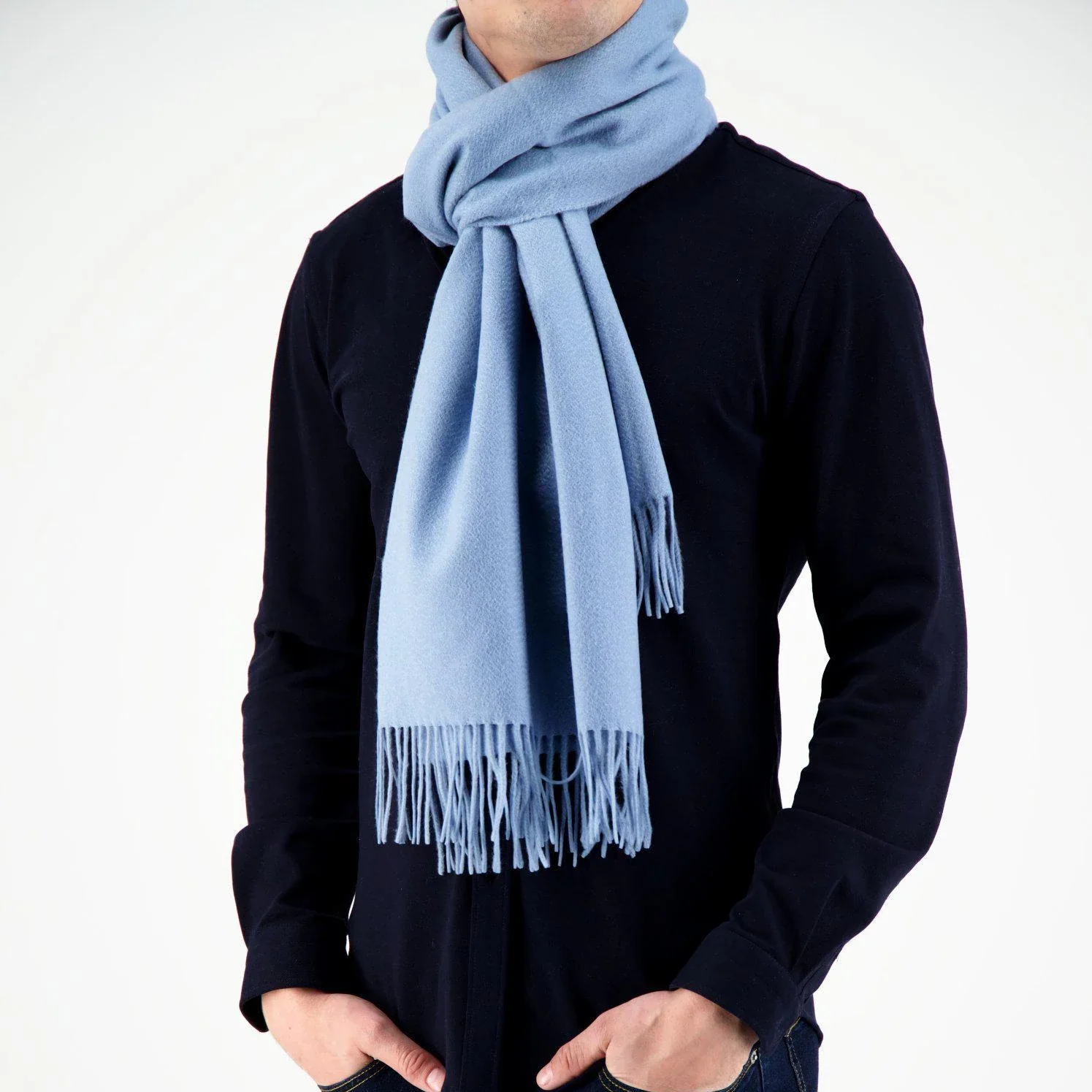 Joshua Ellis Blue Scarf - Image 6