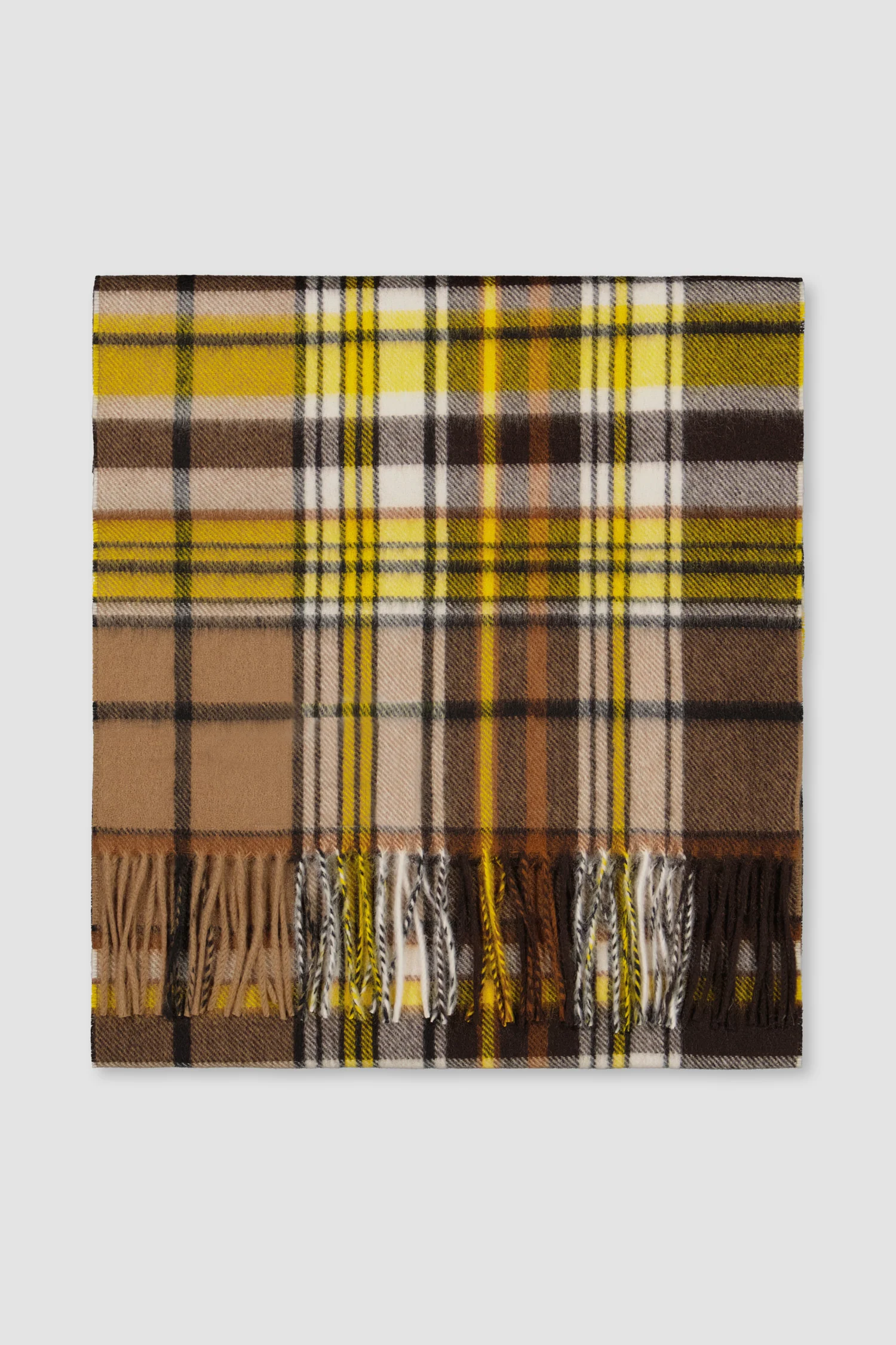 Joshua Ellis Brown Tweed Scarf - Image 2