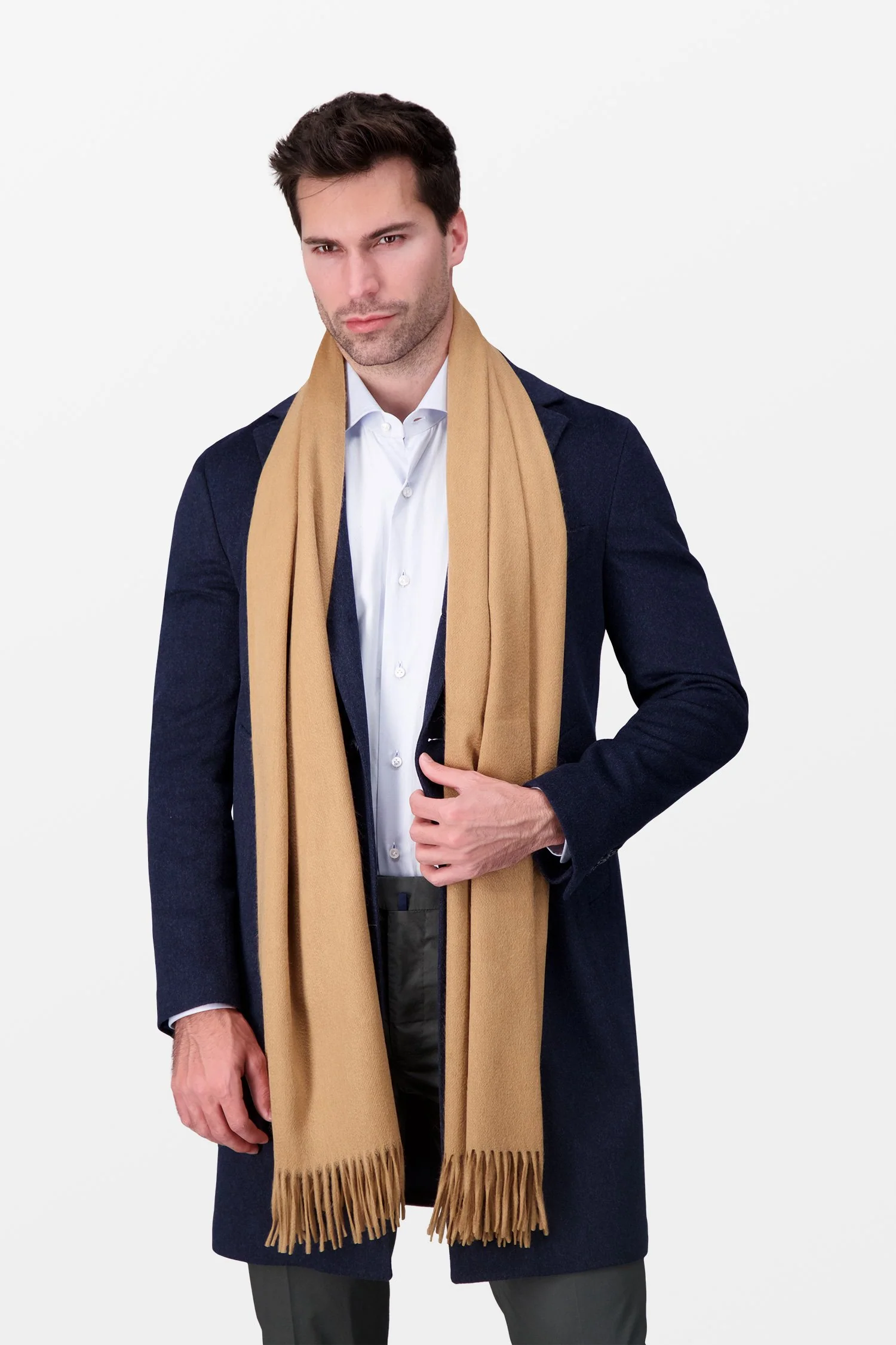 Joshua Ellis Sand Classic Ripple Stole - Image 3