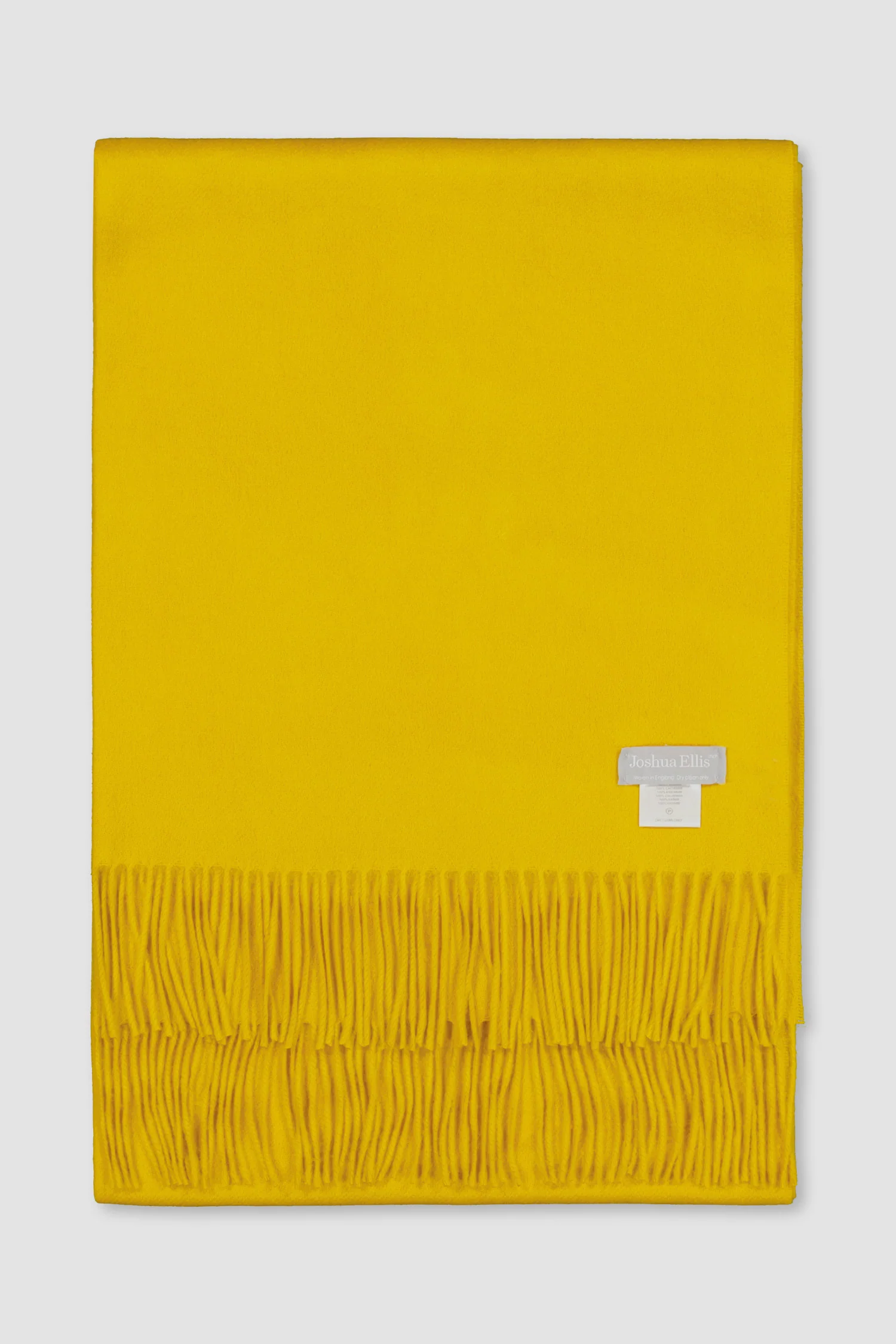 Joshua Ellis Yellow Classic Ripple Stole - Image 2
