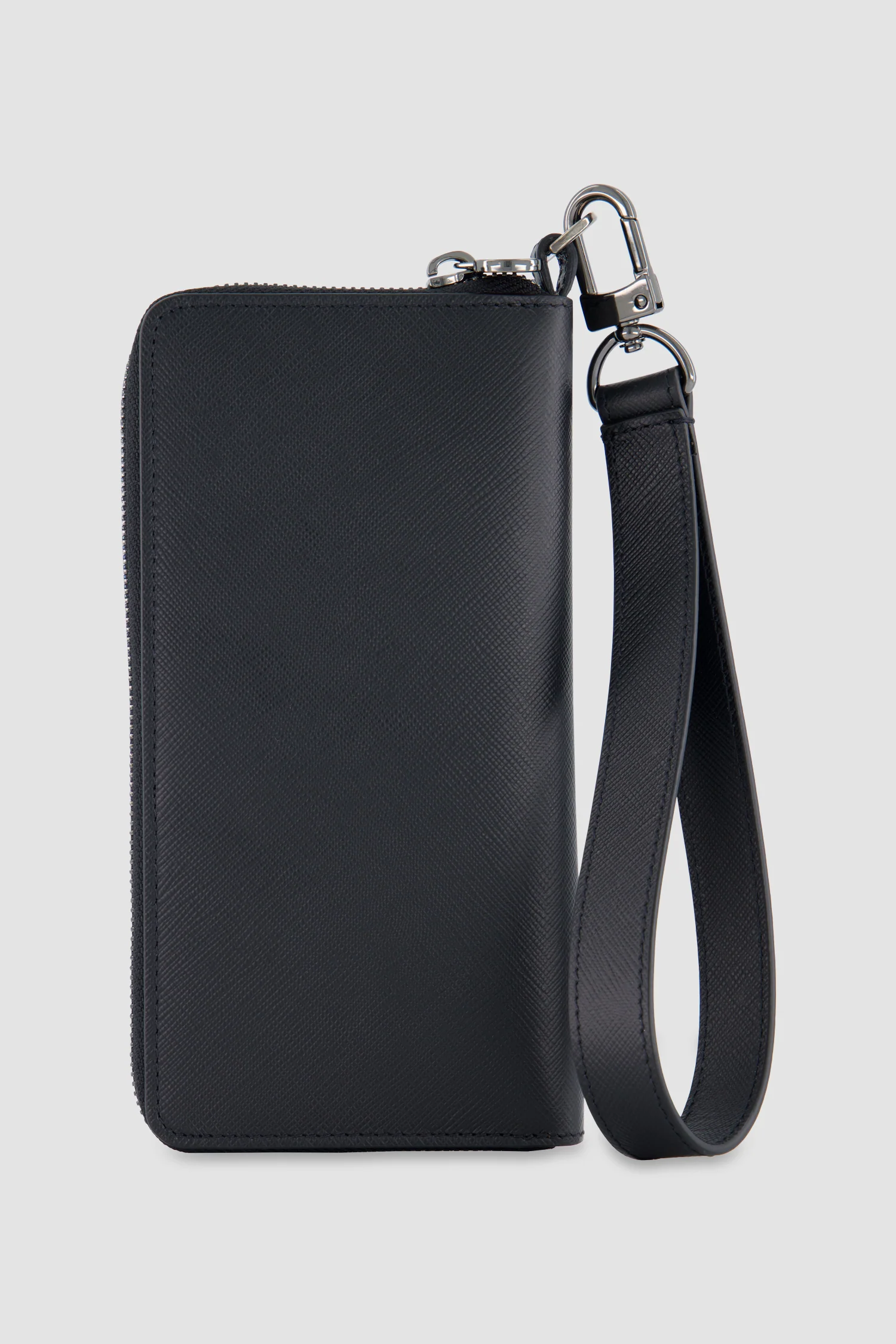 Kiton Black Calfskin Phone Holder