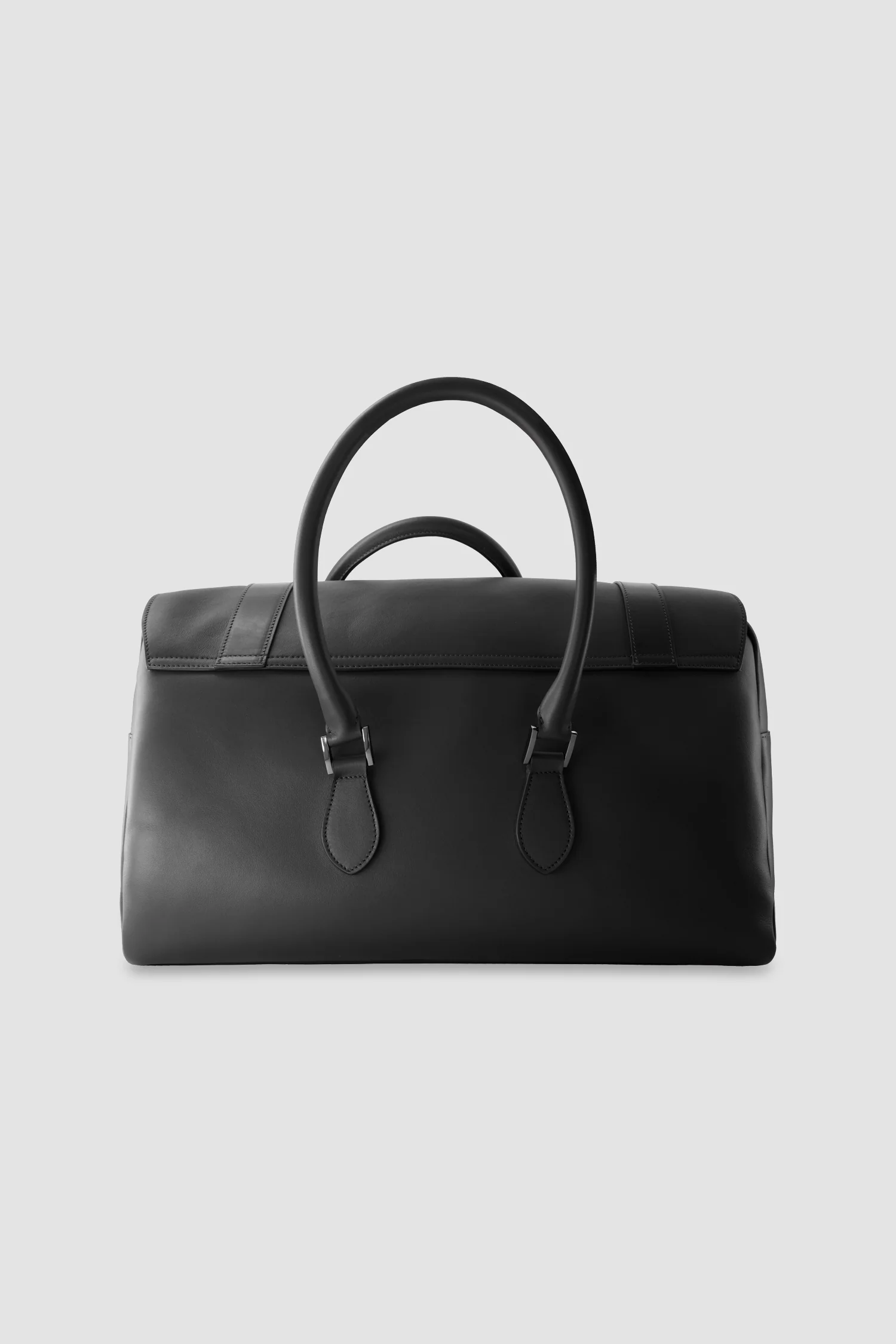 Kiton Black Calfskin Shopper Bag - Image 2