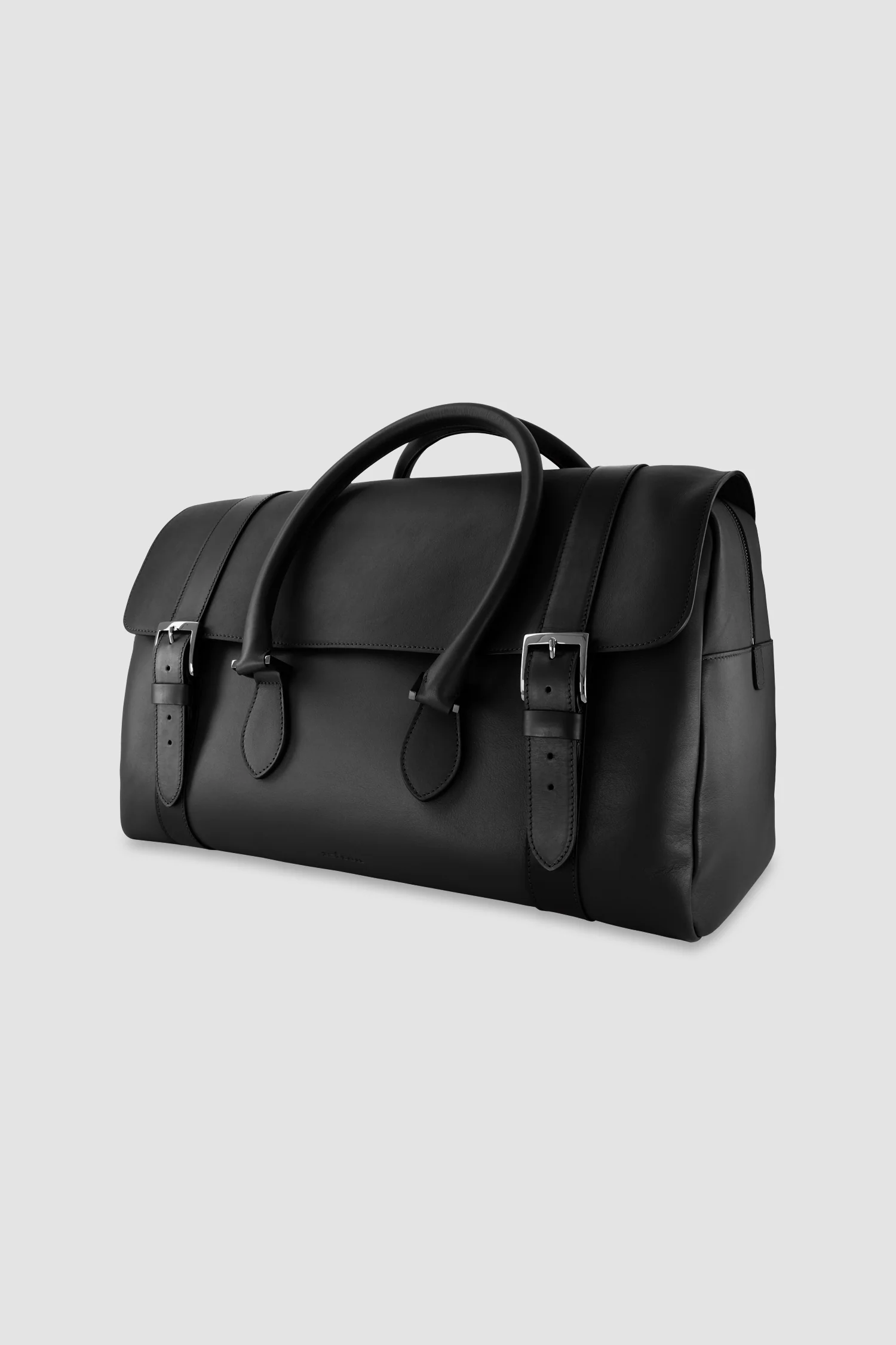 Kiton Black Calfskin Shopper Bag - Image 3