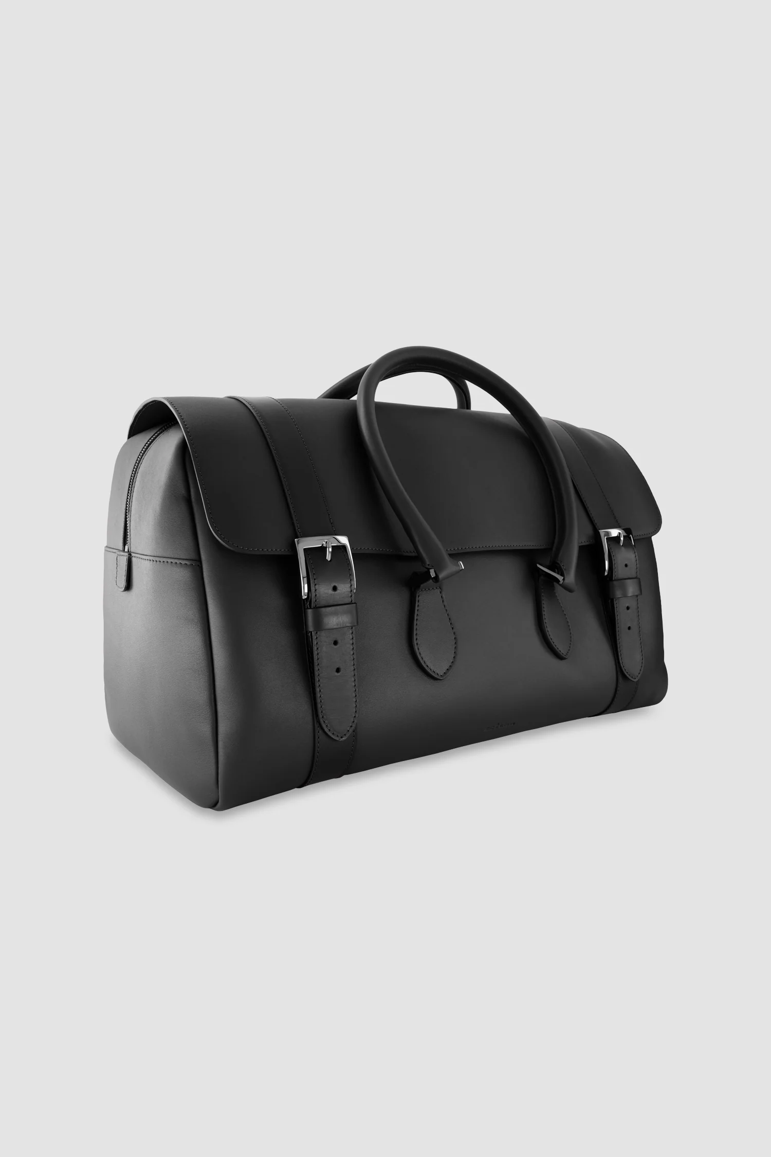 Kiton Black Calfskin Shopper Bag - Image 4