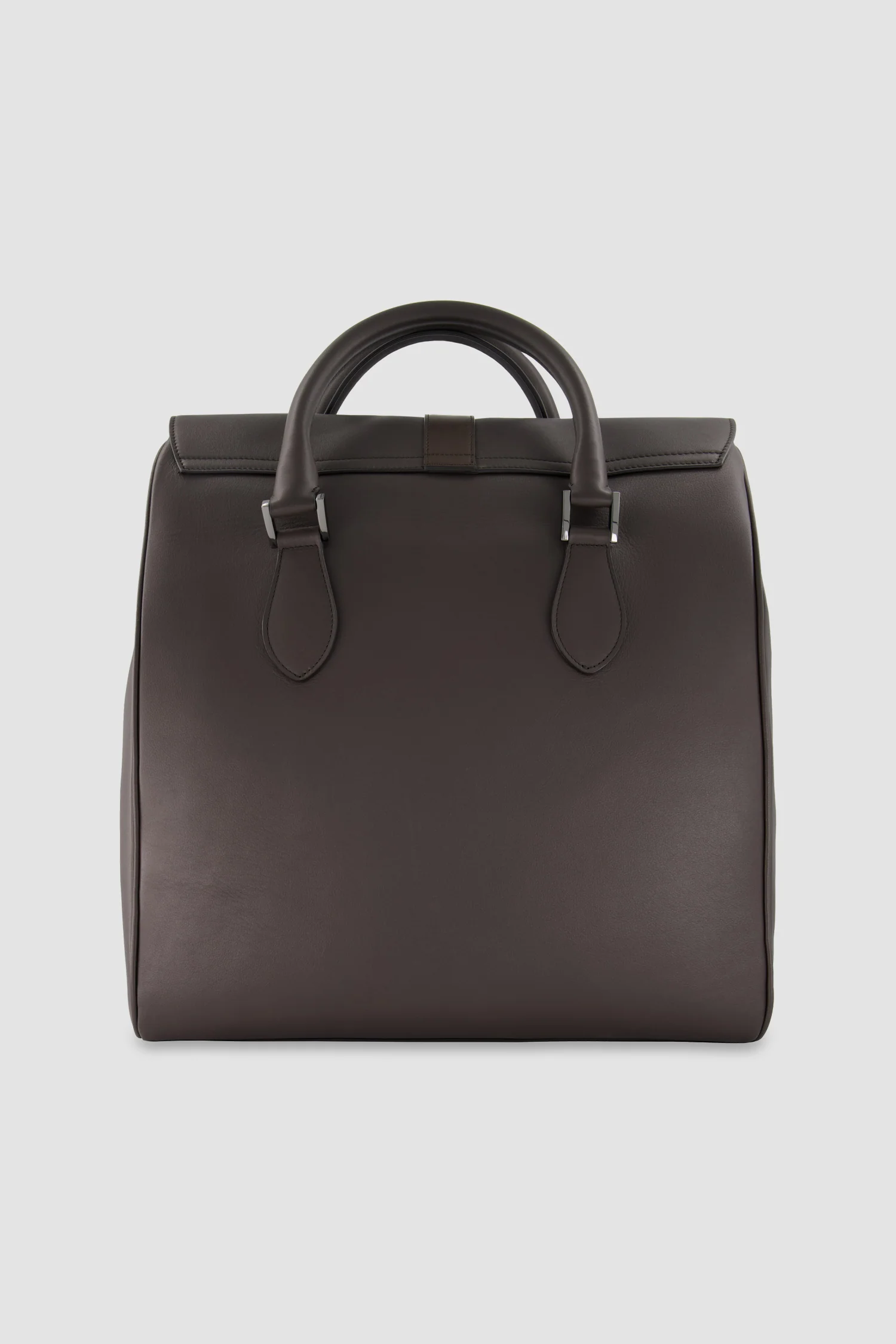 Kiton Brown Calfskin Shopper Bag - Image 4