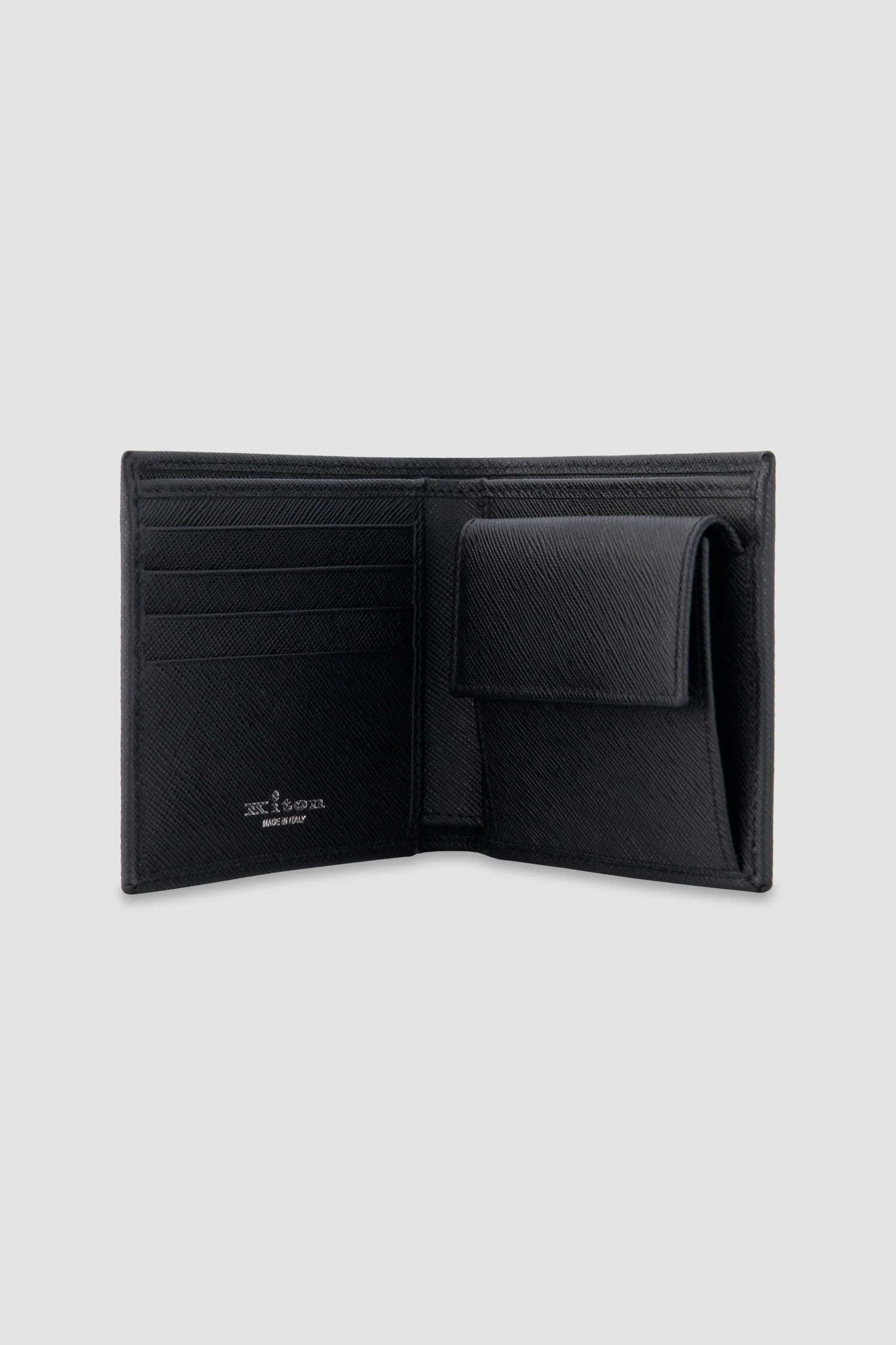 Kiton Black Calfskin Bi-Fold Wallet - Image 3