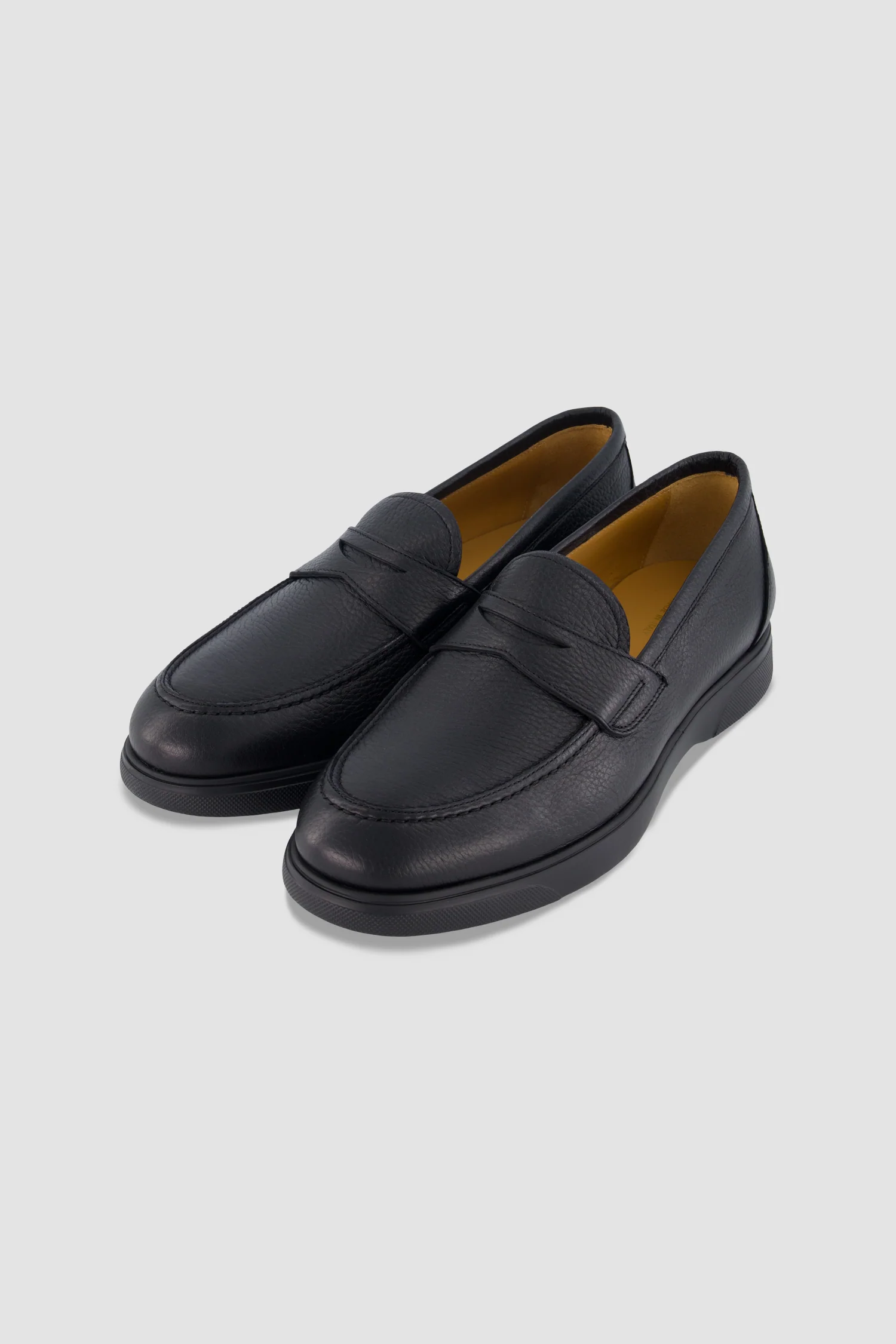 Kiton Black Deerskin Loafers - Image 2