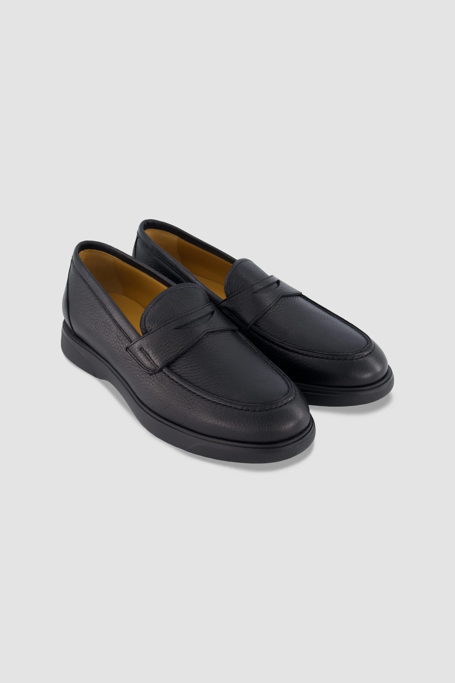 Kiton Black Deerskin Loafers - Image 4