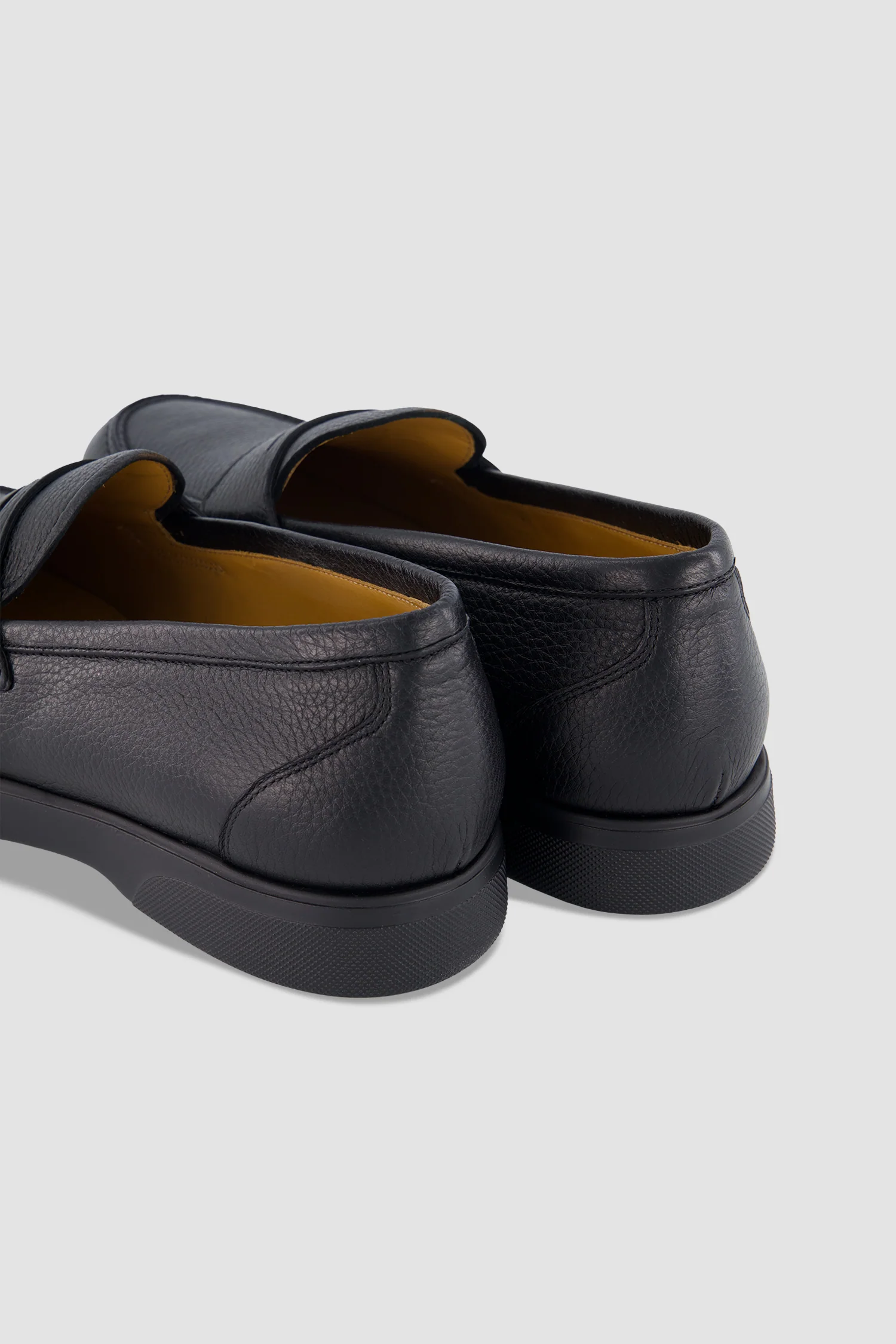 Kiton Black Deerskin Loafers - Image 6