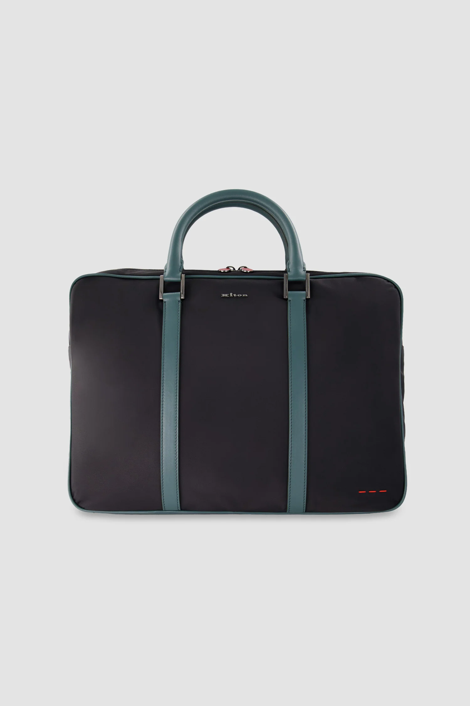 Kiton Black/Green Business Bag