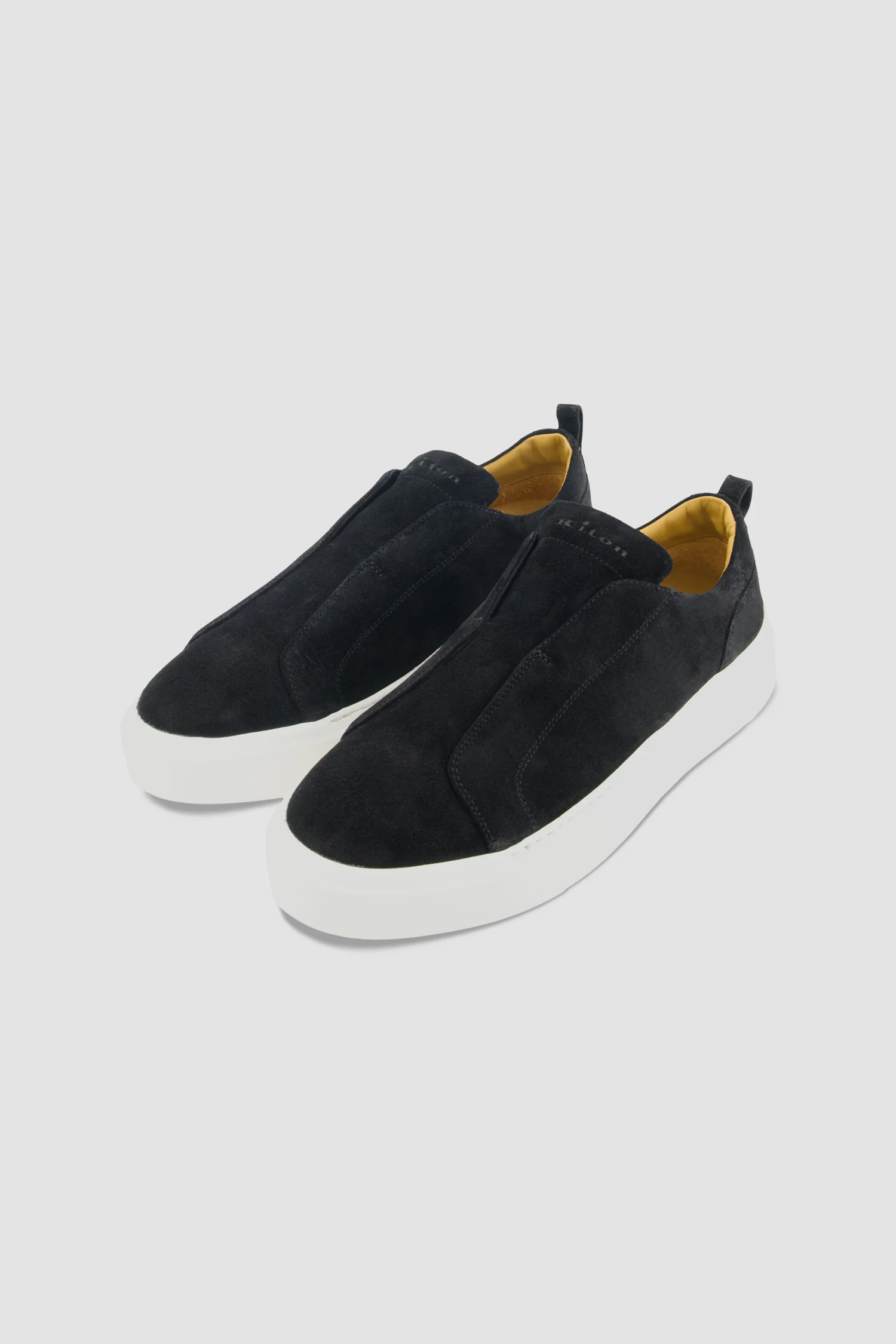 Kiton Black Suede Slip-On Sneakers - Image 2