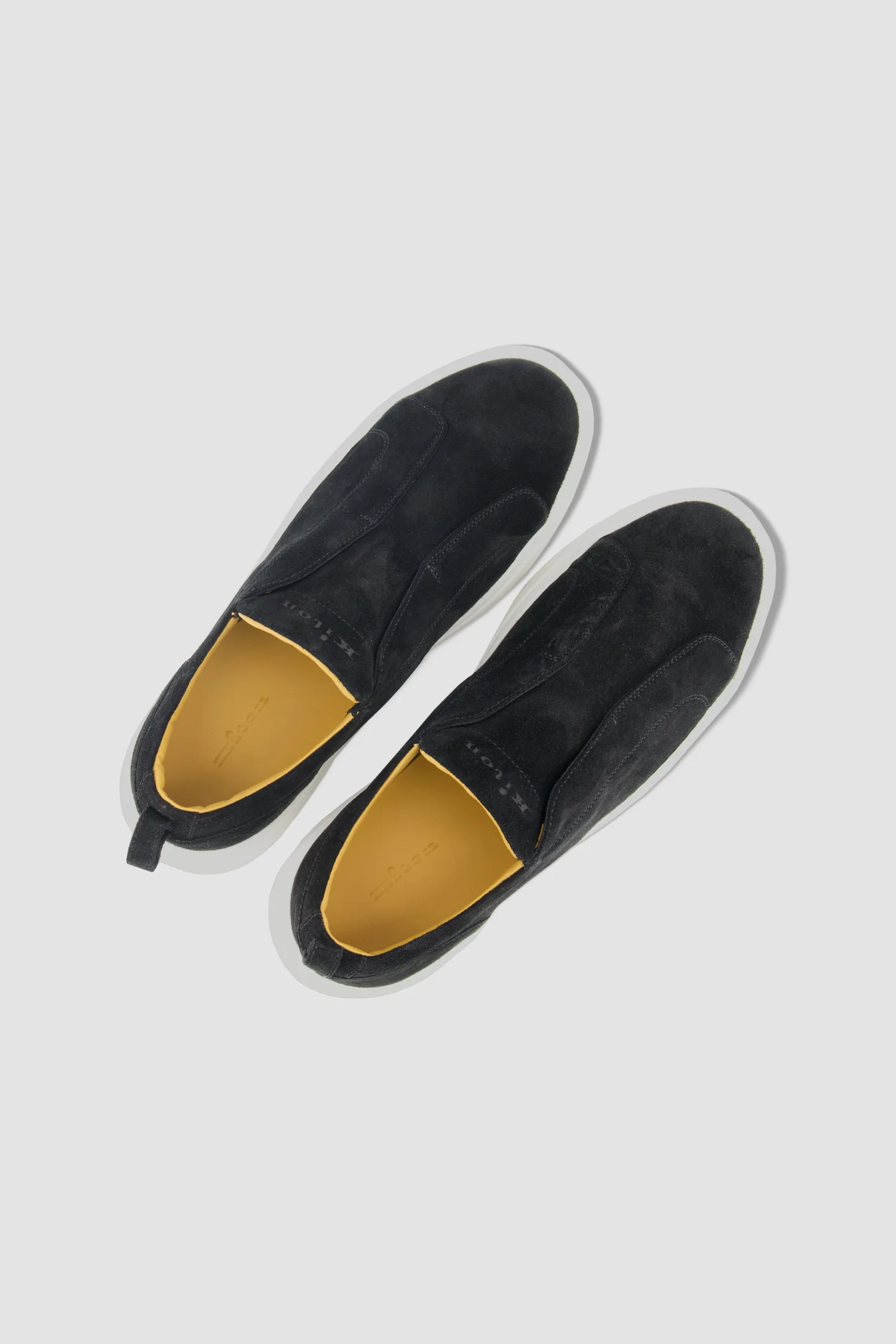 Kiton Black Suede Slip-On Sneakers - Image 4