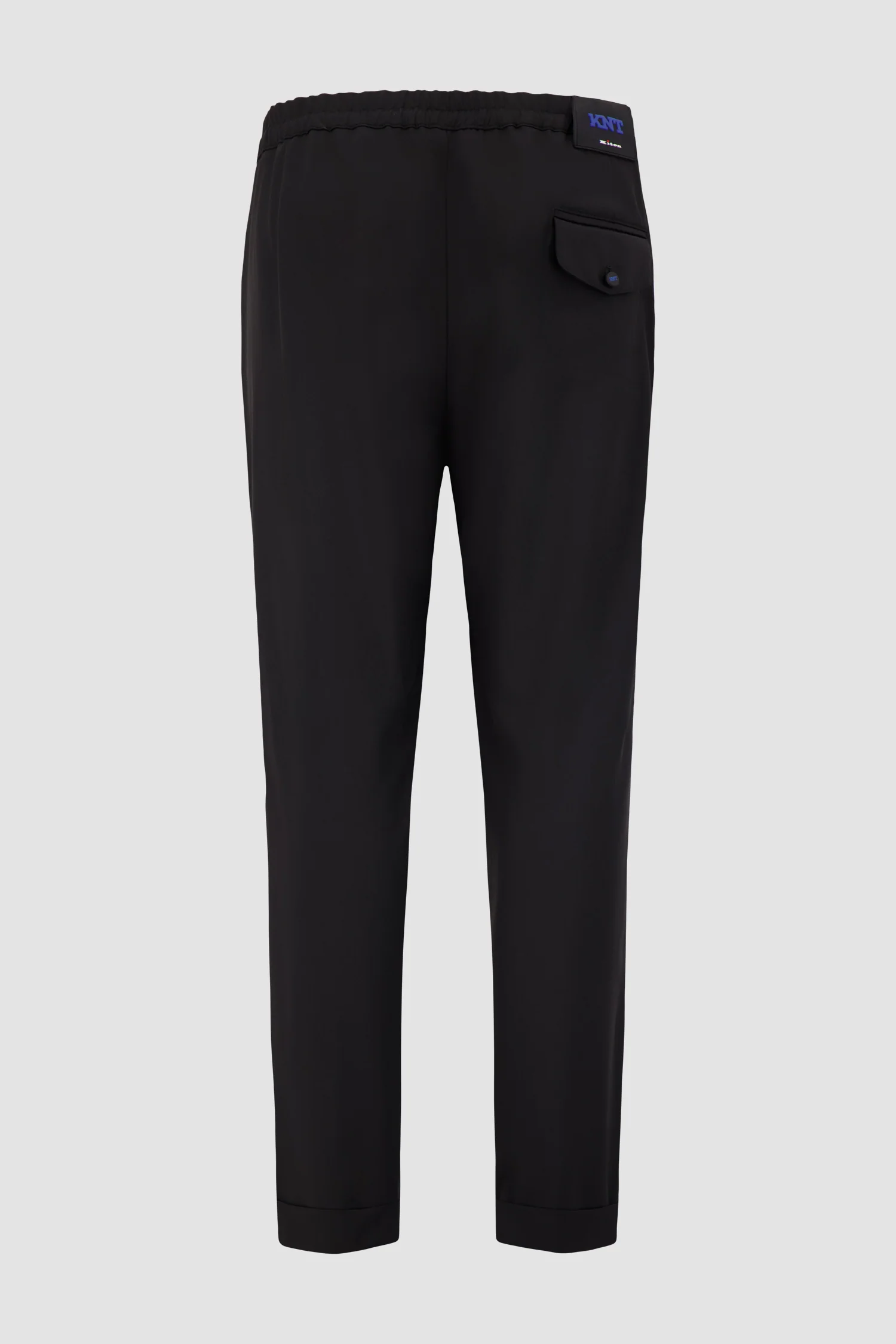 Kiton Black Wool Trousers - Image 2