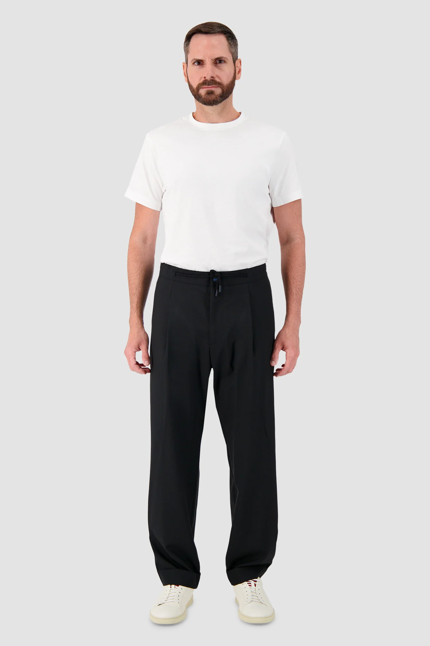 Kiton Black Wool Trousers - Image 3