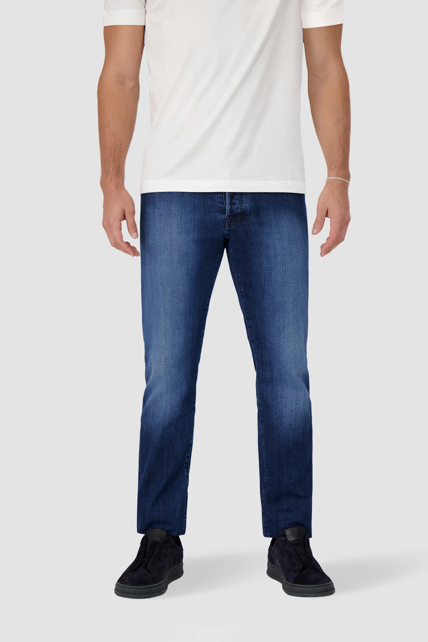 Kiton Blue/Black Suede Sneakers - Image 3