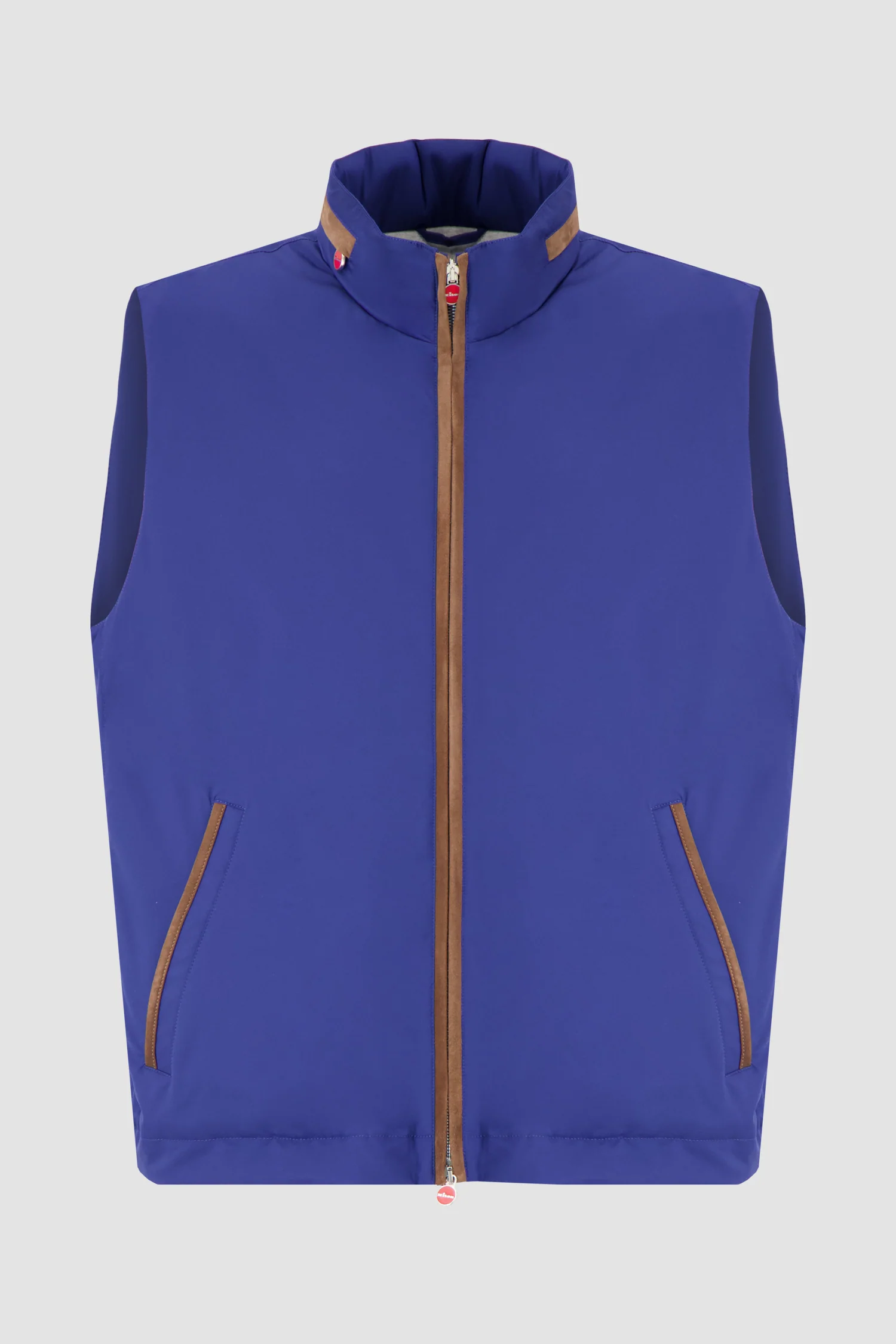 Kiton Blue Sleeveless Blouson Vest