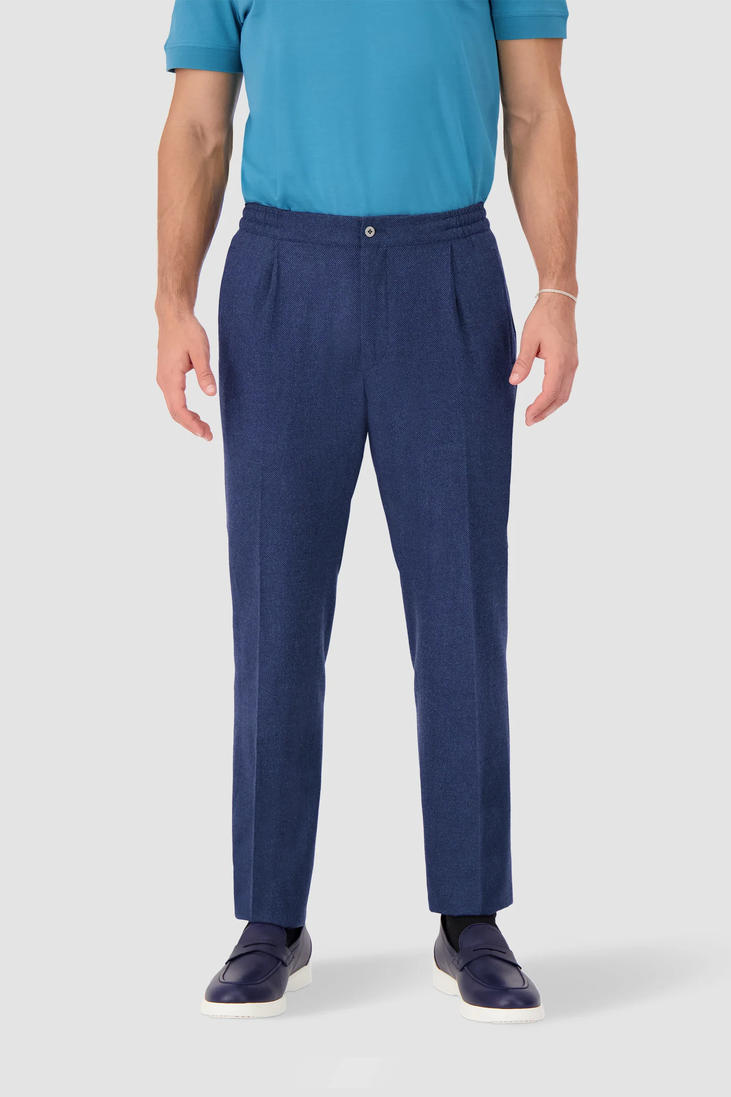Kiton Blue Trousers - Image 2