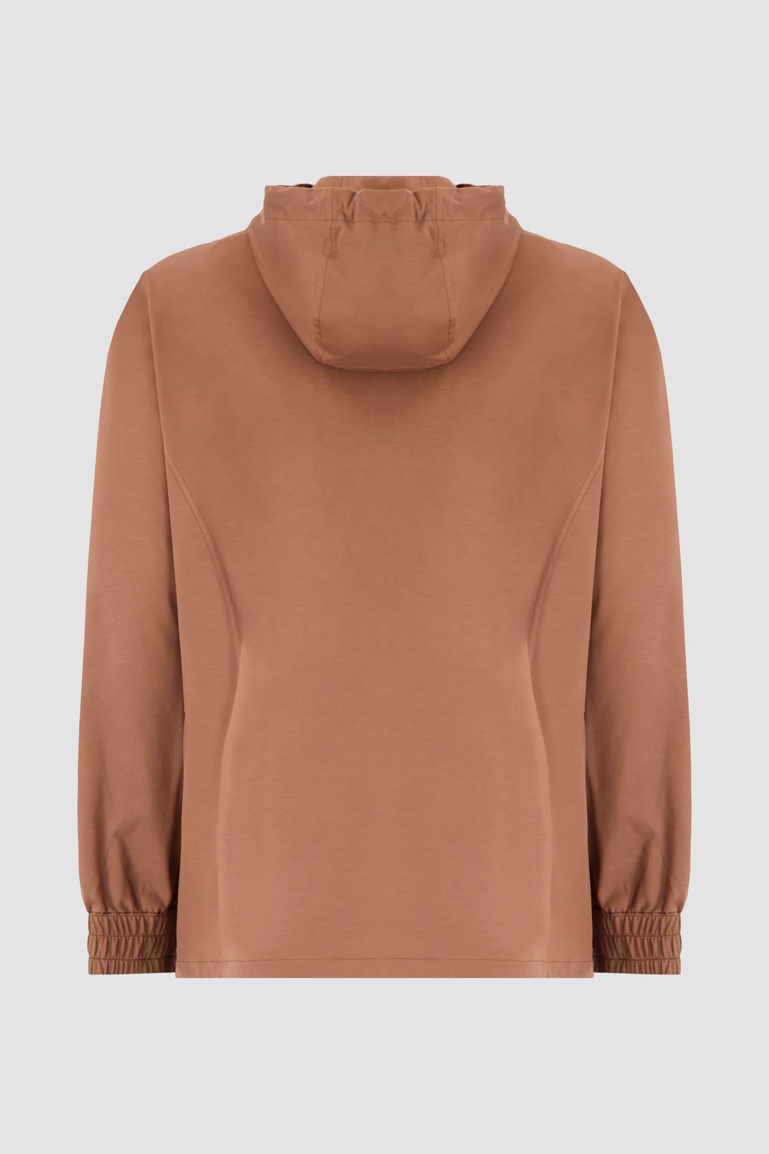 Kiton Brown Hooded Zipped Sweatshirt - Image 2