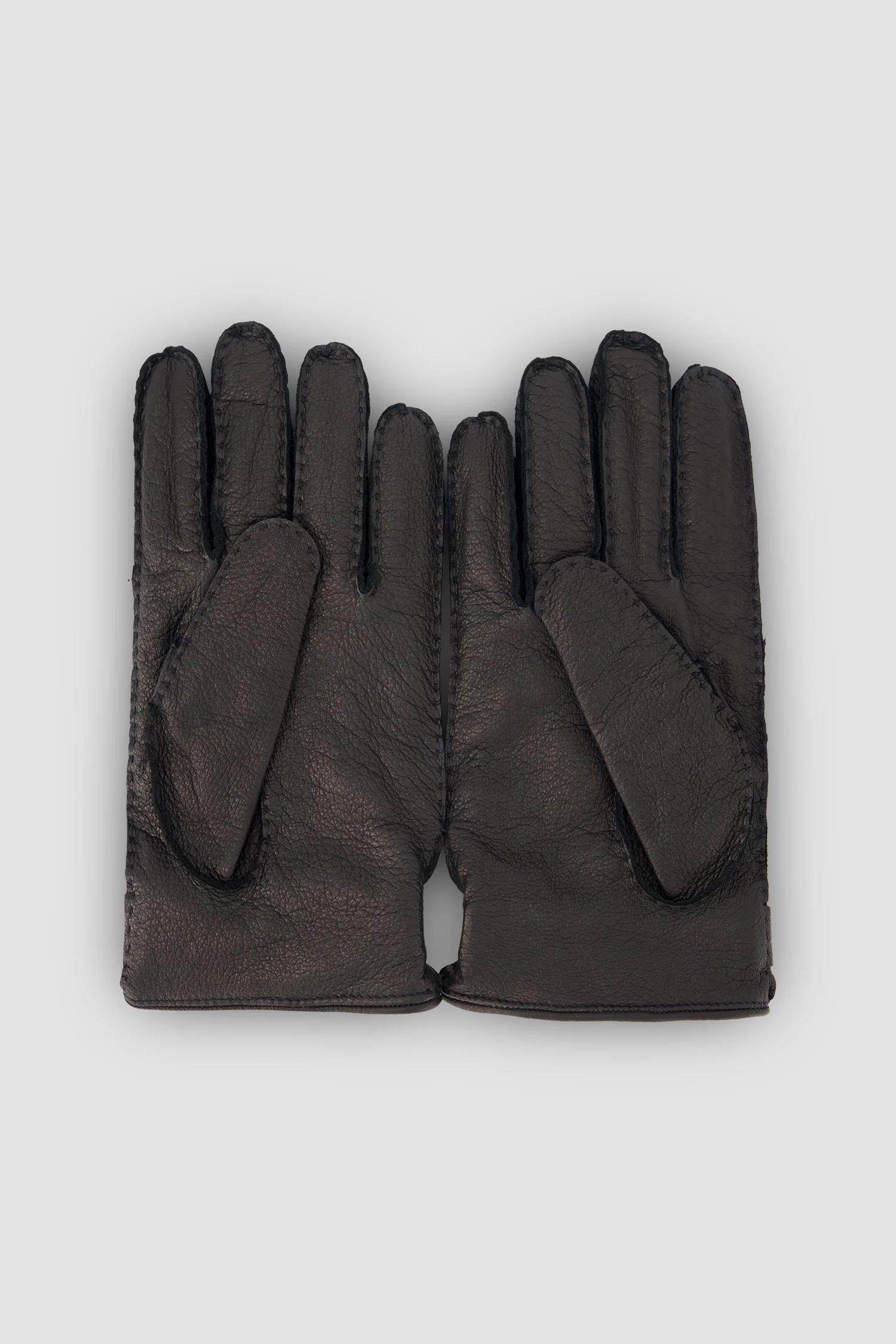 Kiton Brown Leather Gloves - Image 2