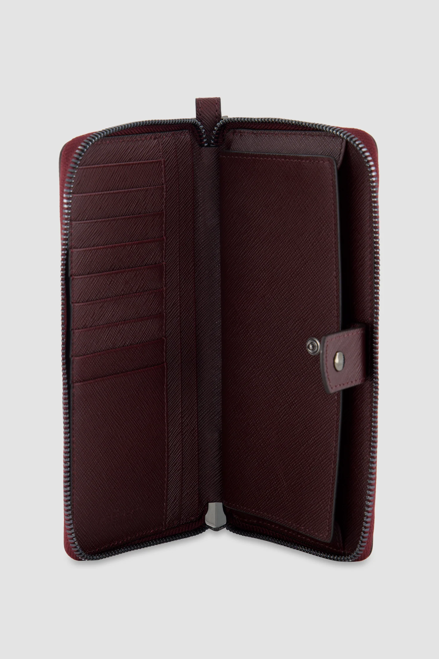 Kiton Burgundy Calfskin Phone Holder - Image 2