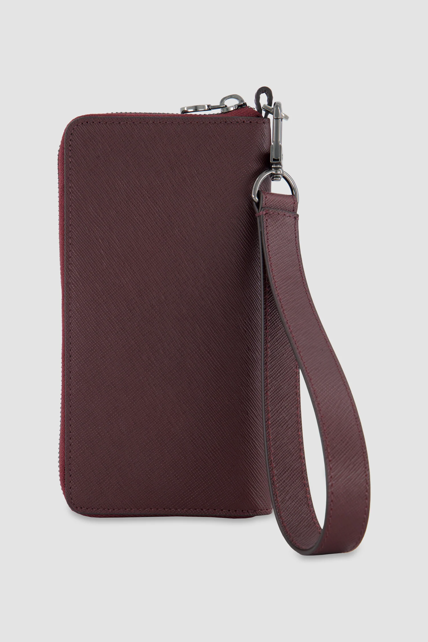 Kiton Burgundy Calfskin Phone Holder - Image 3