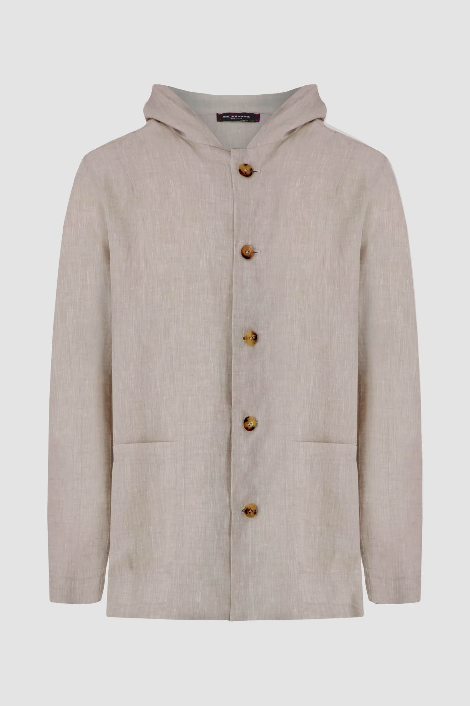 Kiton Champagne Hooded Luca Blazer