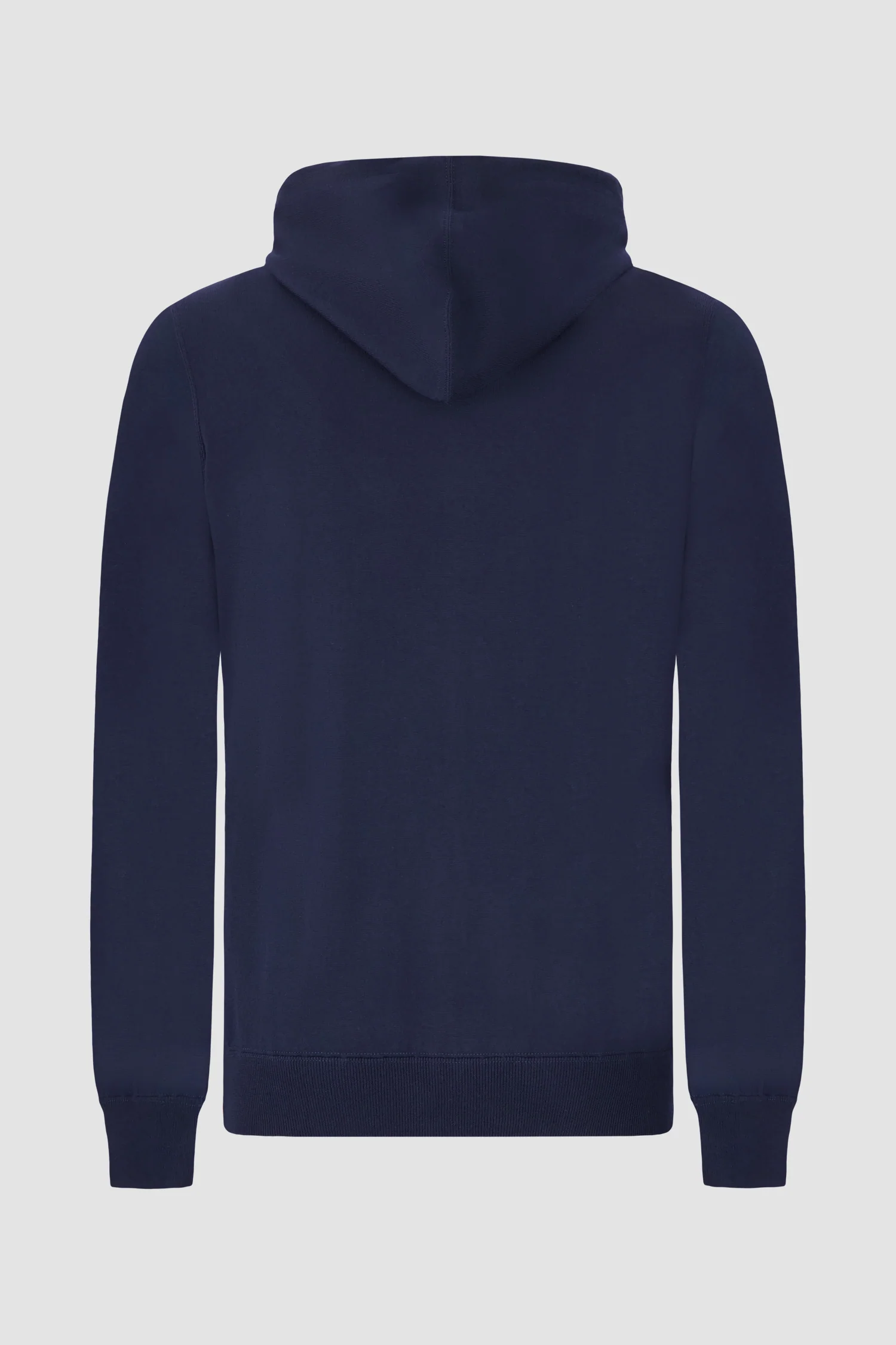 Kiton Dark Blue/White Zipped Hoodie - Image 2