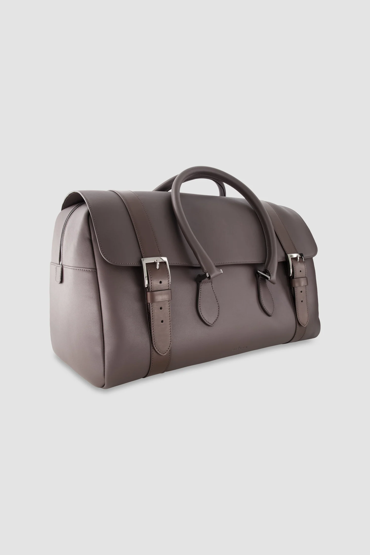 Kiton Dark Brown Calfskin Shopper Bag - Image 3