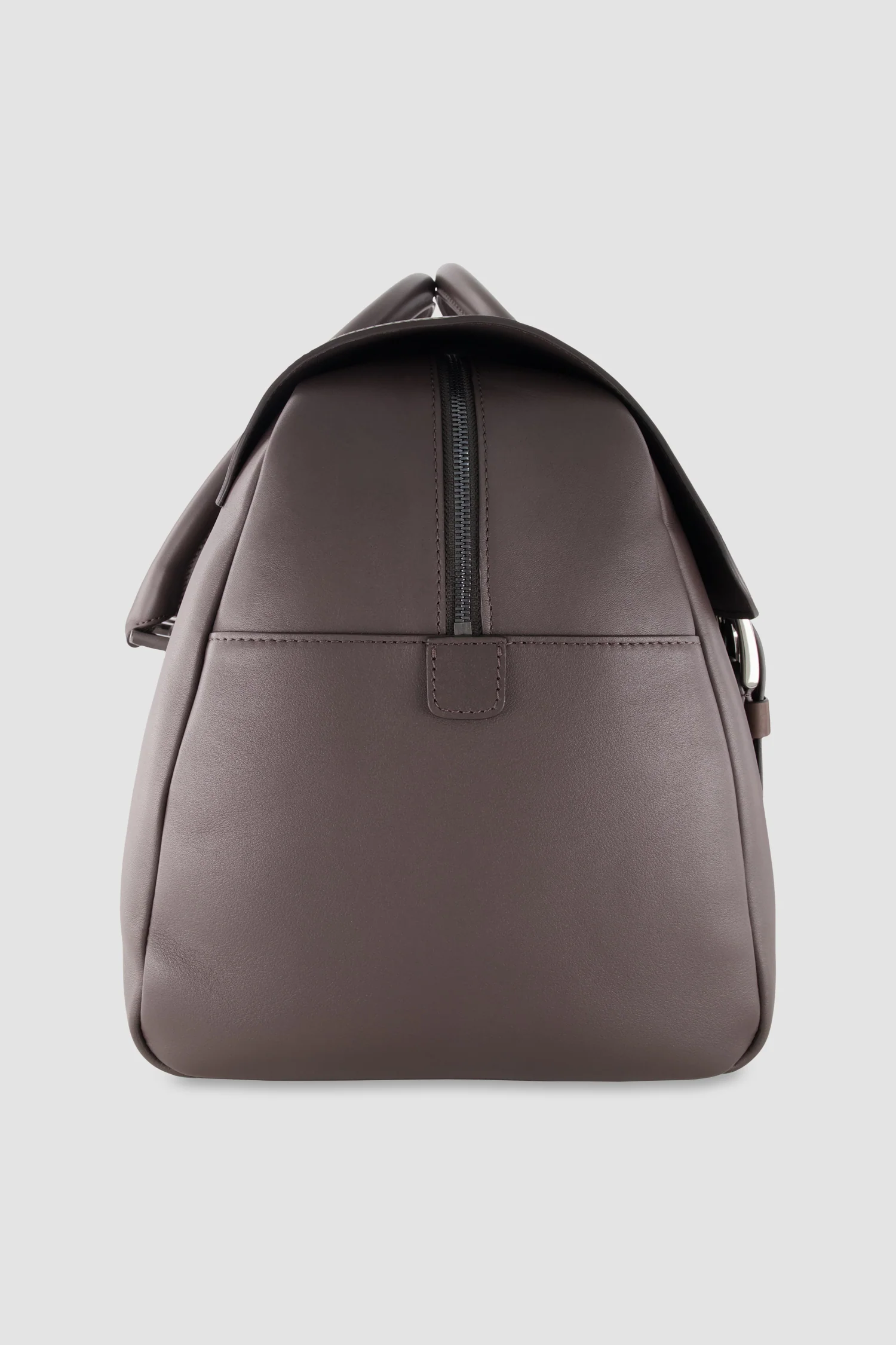 Kiton Dark Brown Calfskin Shopper Bag - Image 4