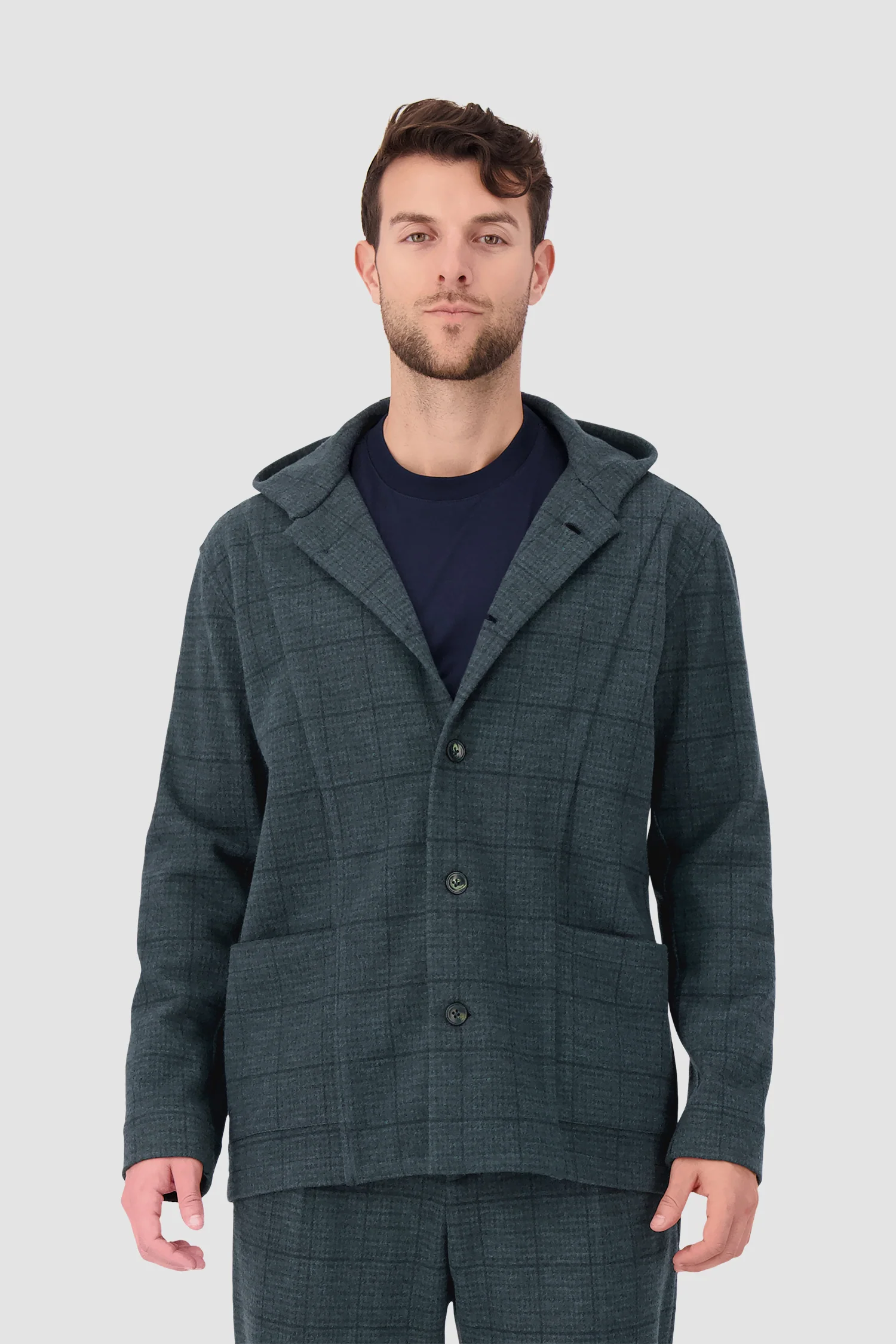 Kiton Green Plaid Blazer - Image 2