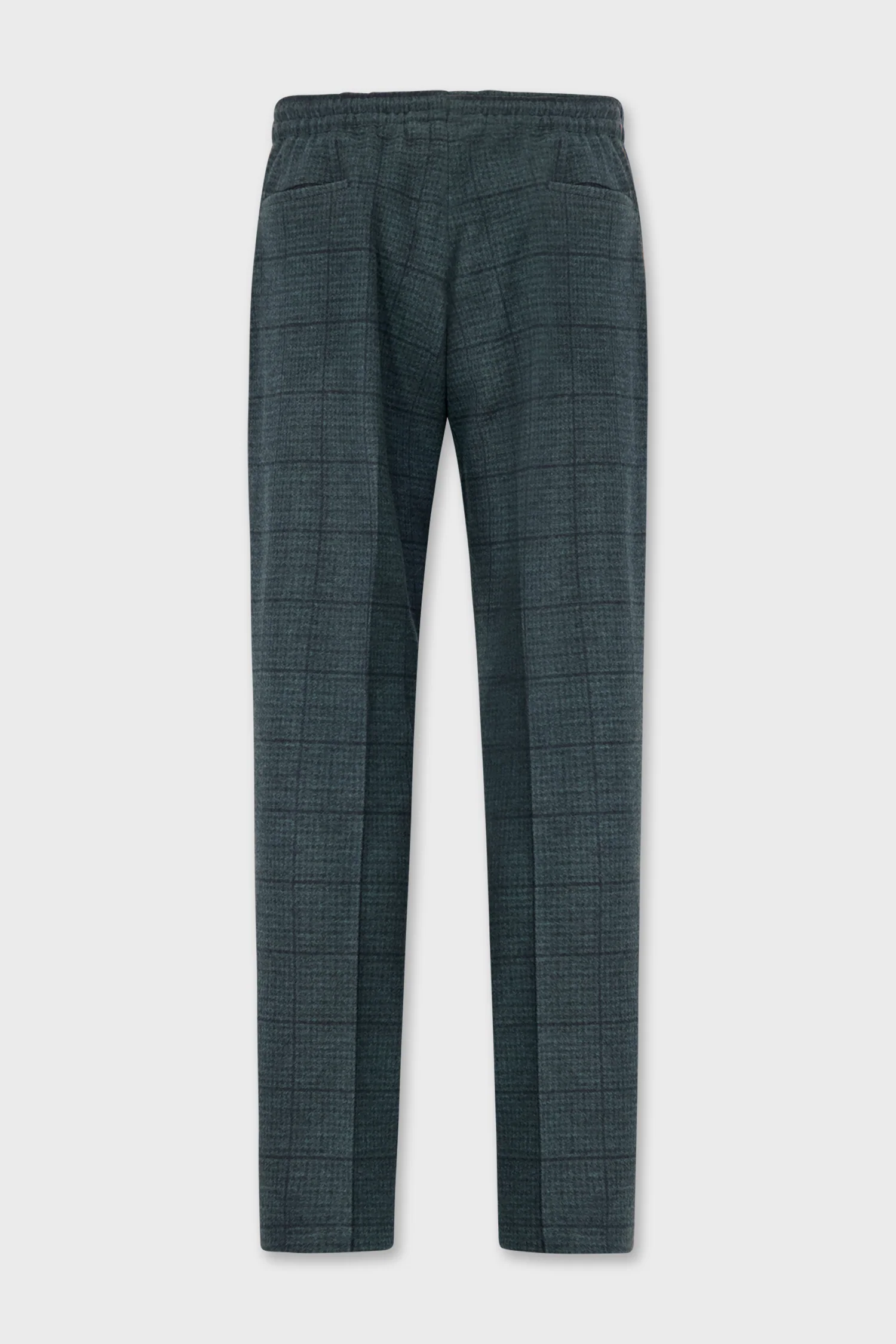 Kiton Green Plaid Trousers - Image 3