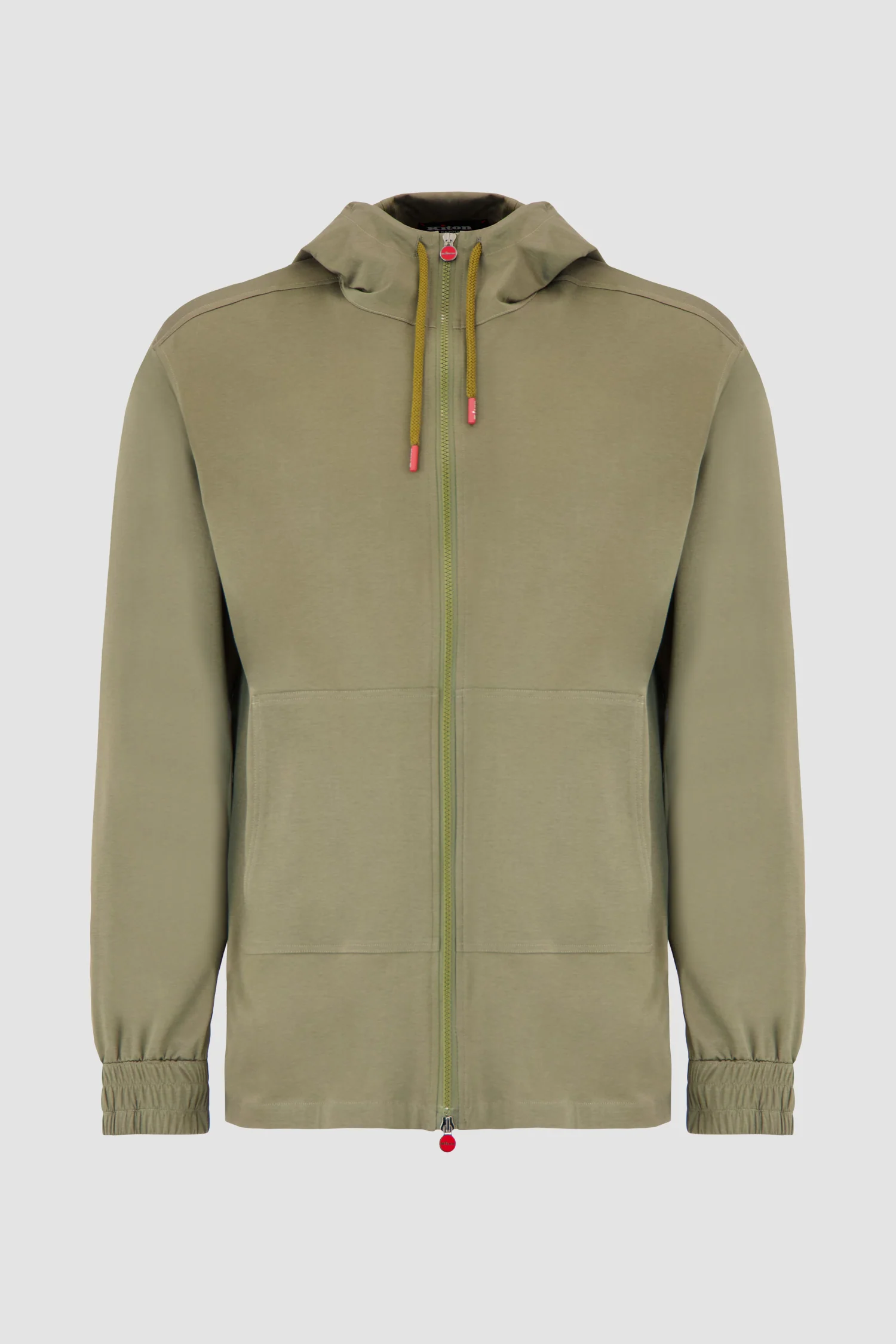 Kiton Military Hooded Zipped Sweatshirt