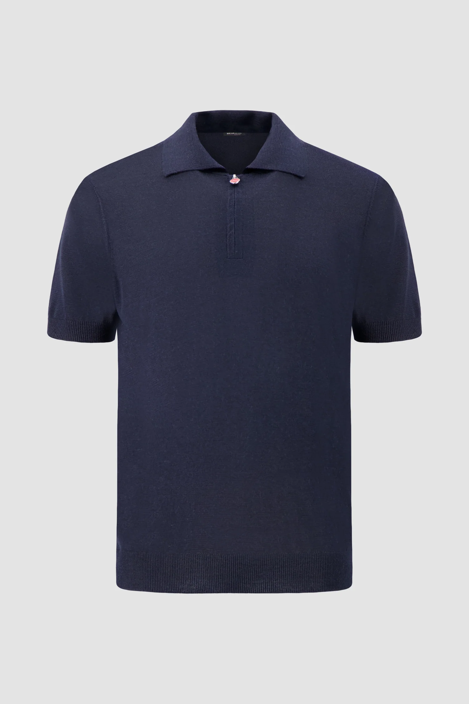 Kiton Silk Navy Polo