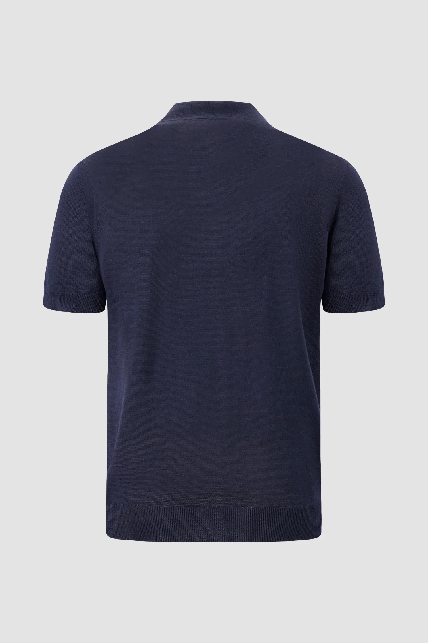 Kiton Silk Navy Polo - Image 2