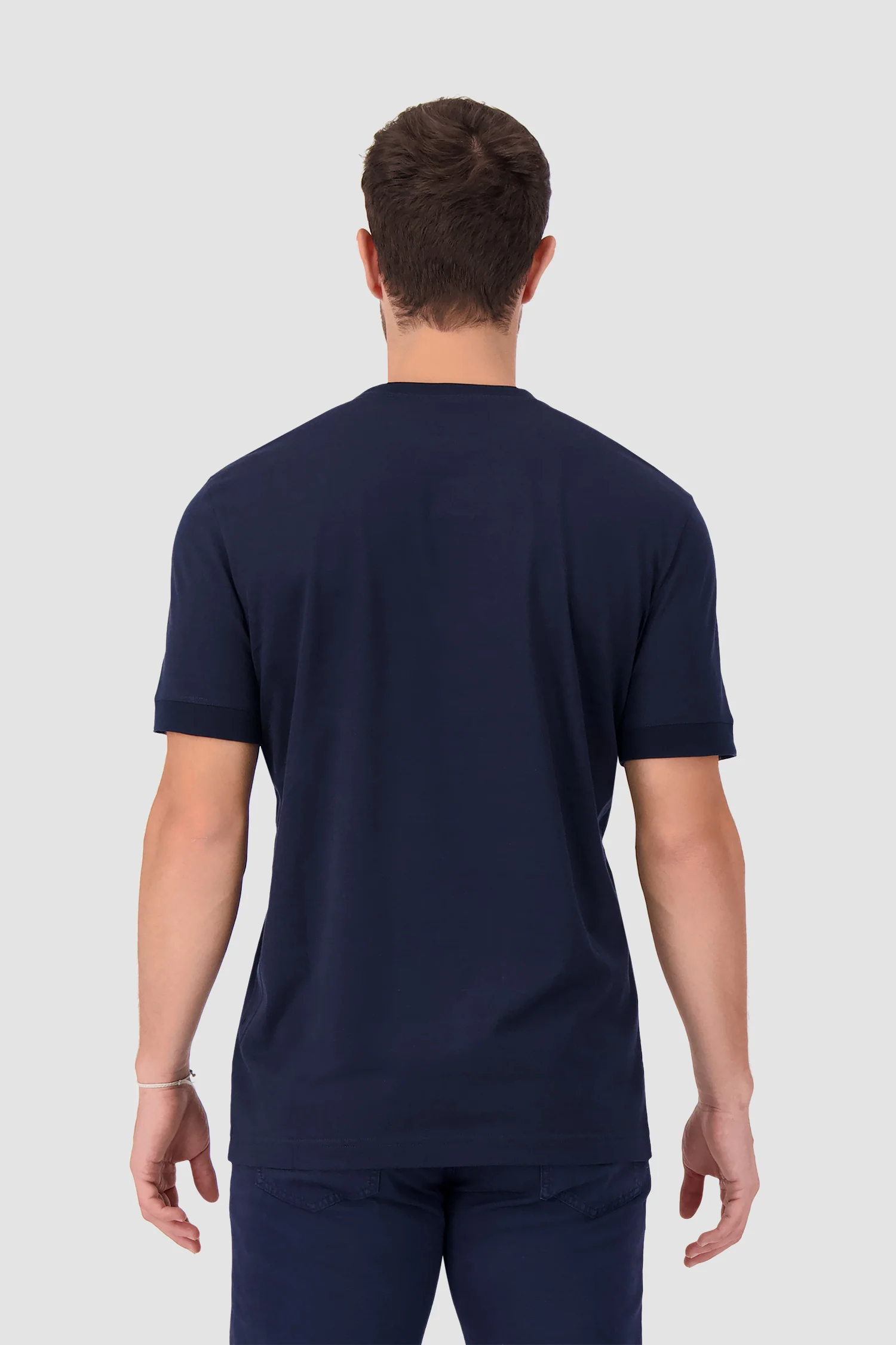 Kiton Navy Cotton T-Shirt - Image 4