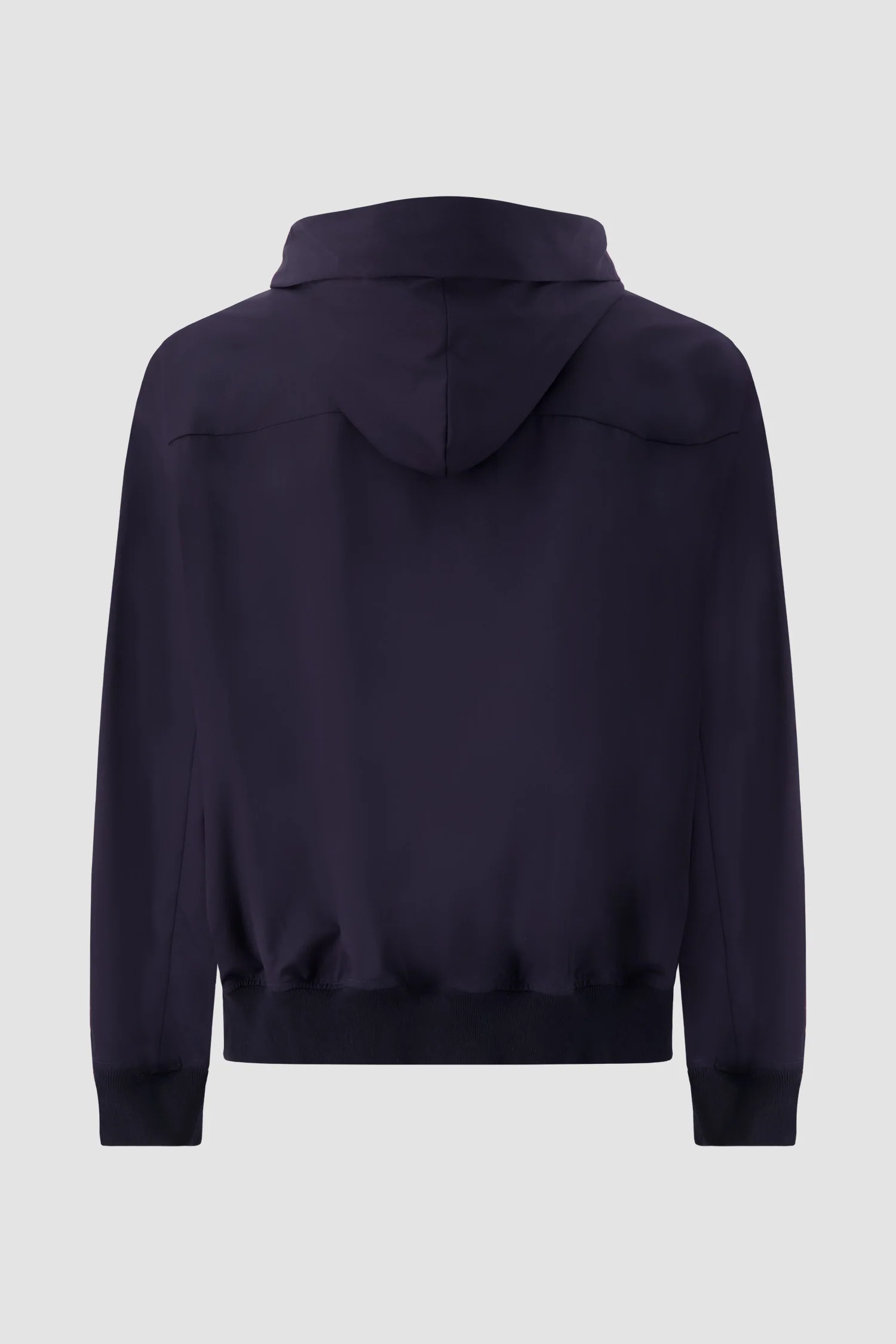 Kiton Navy Hooded Zip Bomber Jacket - Image 2