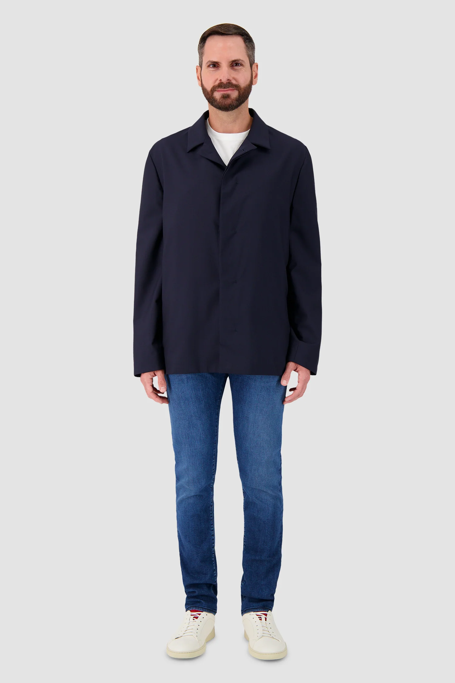 Kiton Navy Minimalist Jacket - Image 3
