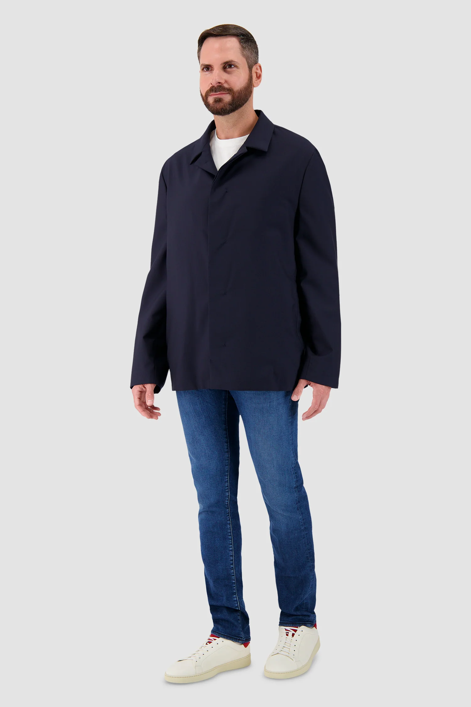 Kiton Navy Minimalist Jacket - Image 4