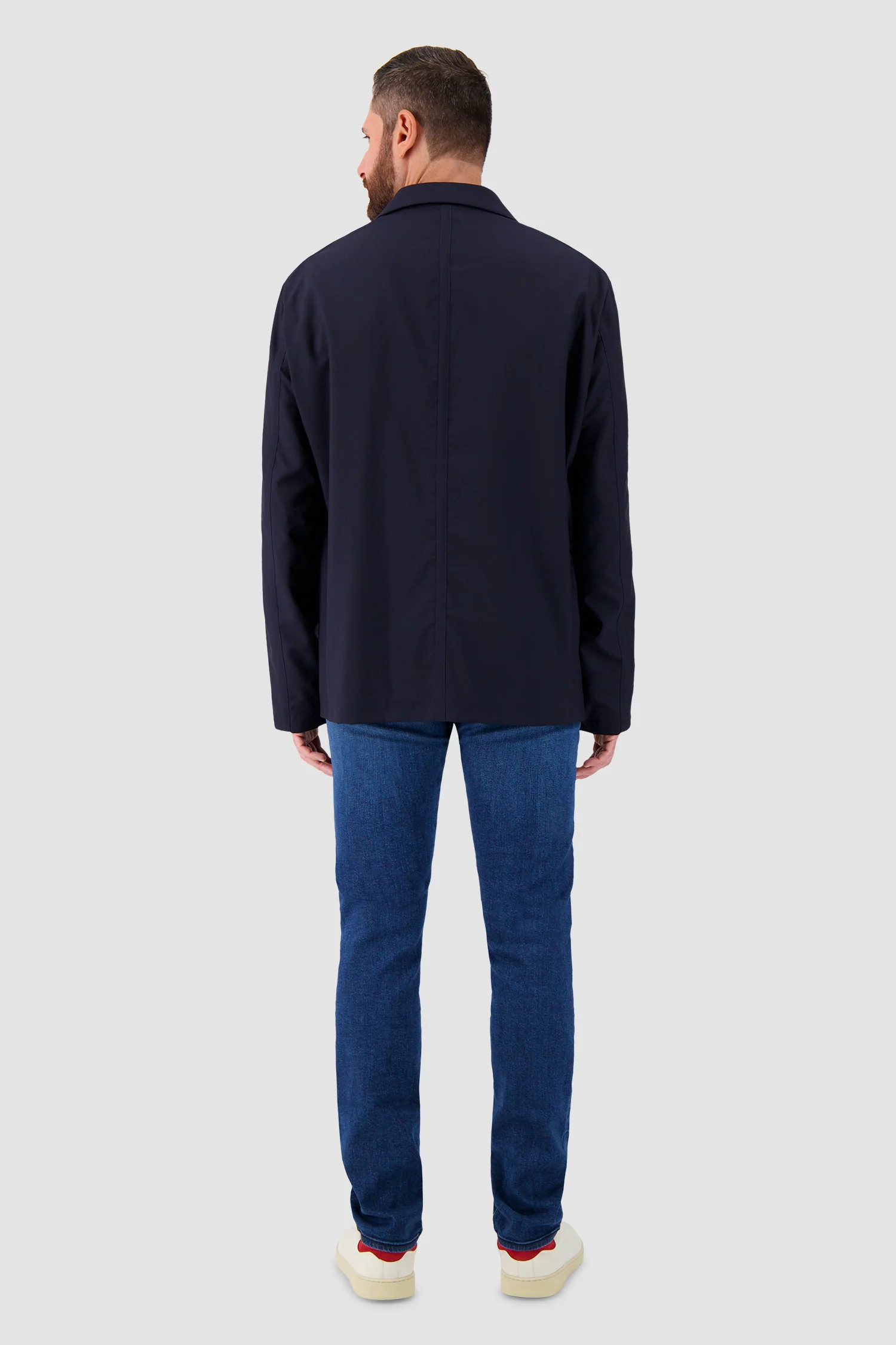Kiton Navy Minimalist Jacket - Image 5