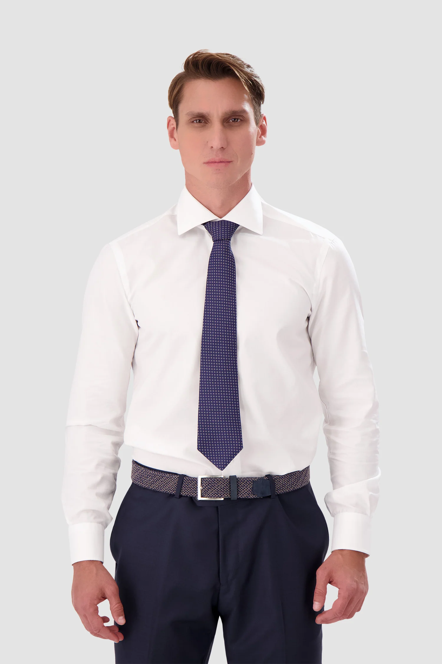 Kiton Navy Silk Tie - Image 2