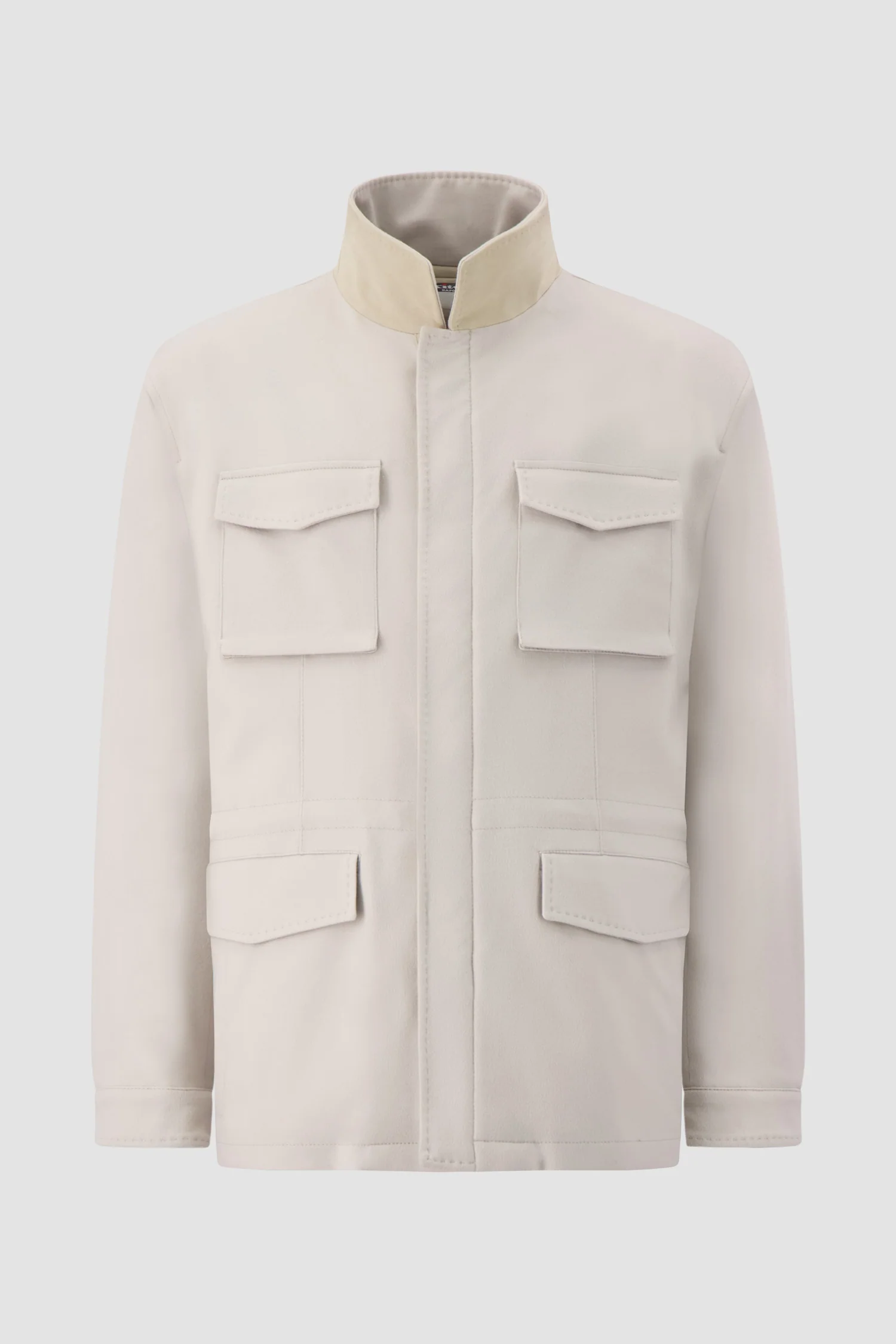 Kiton Off White Cashmere Utility Jacket - Image 2