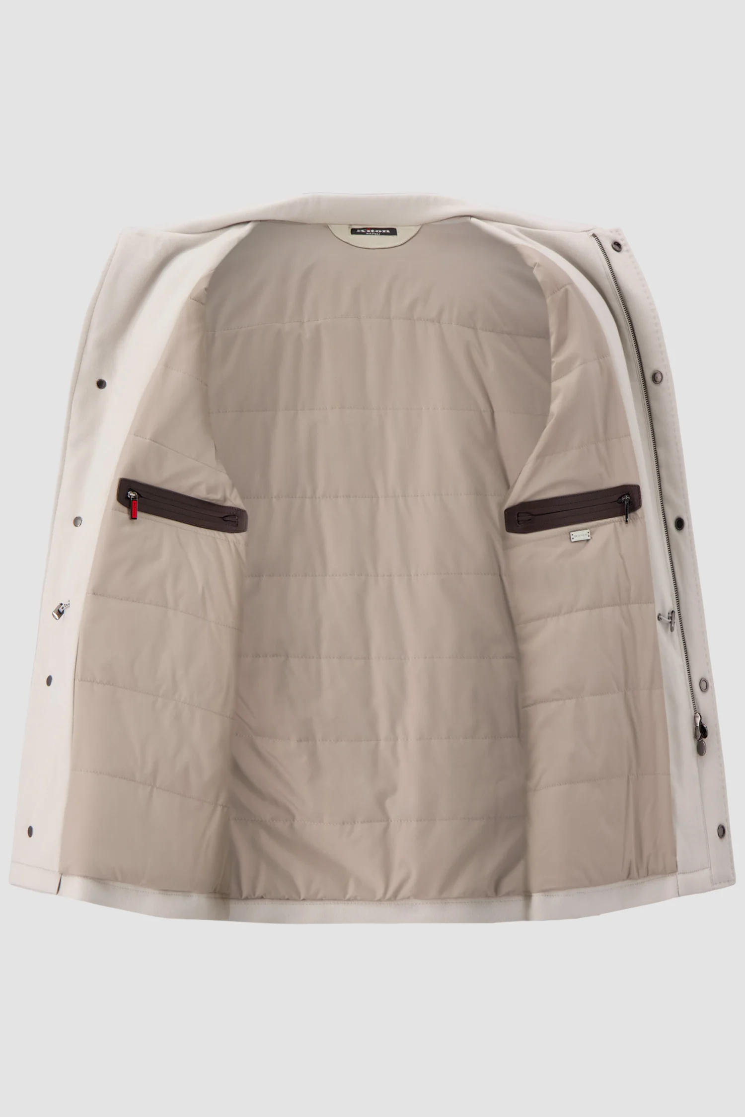 Kiton Off White Cashmere Utility Jacket - Image 5