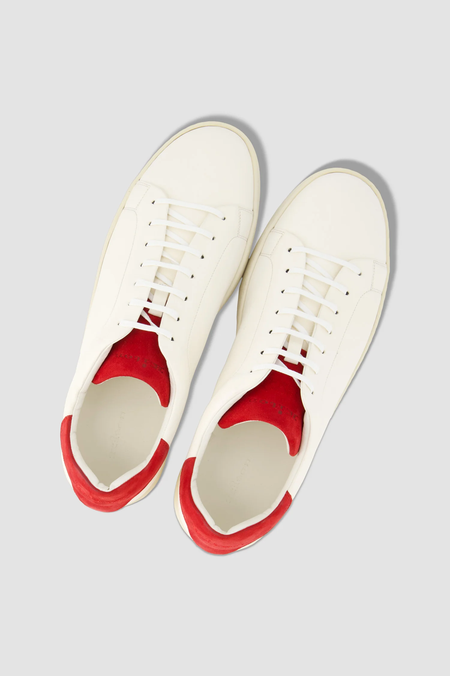 Kiton Off White Leather Sneakers - Image 6