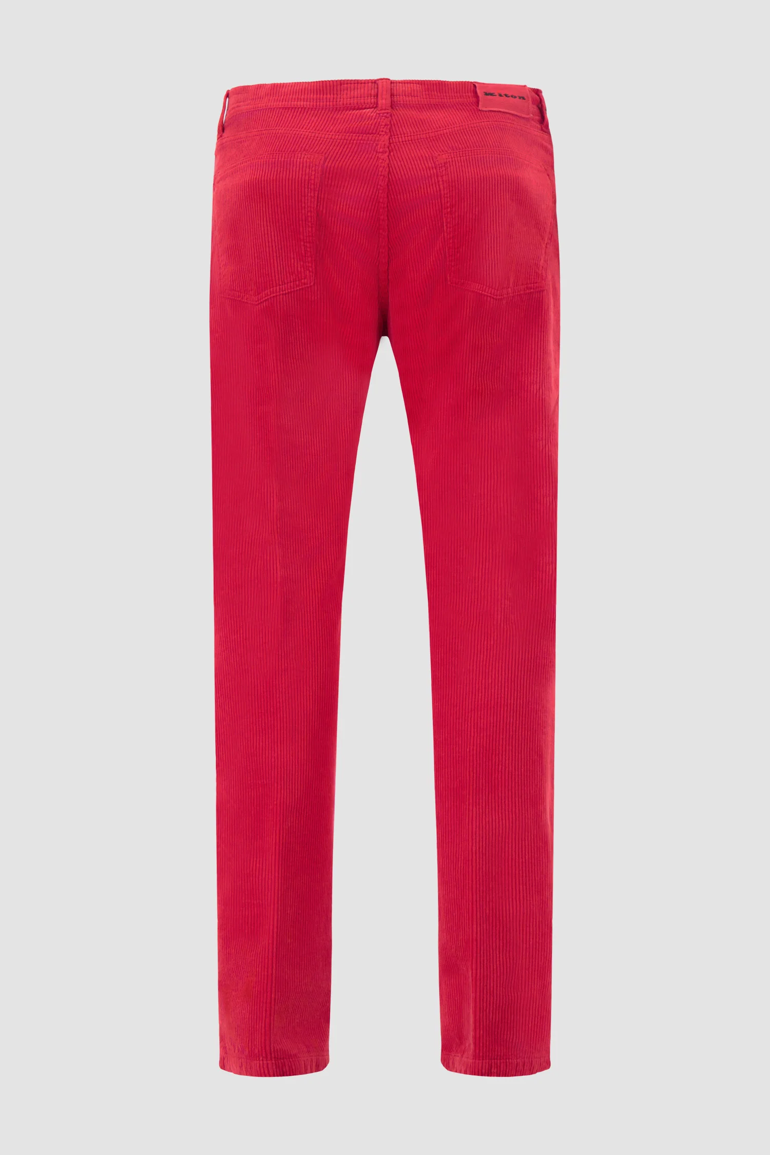 Kiton Red Corduroy Trousers - Image 2